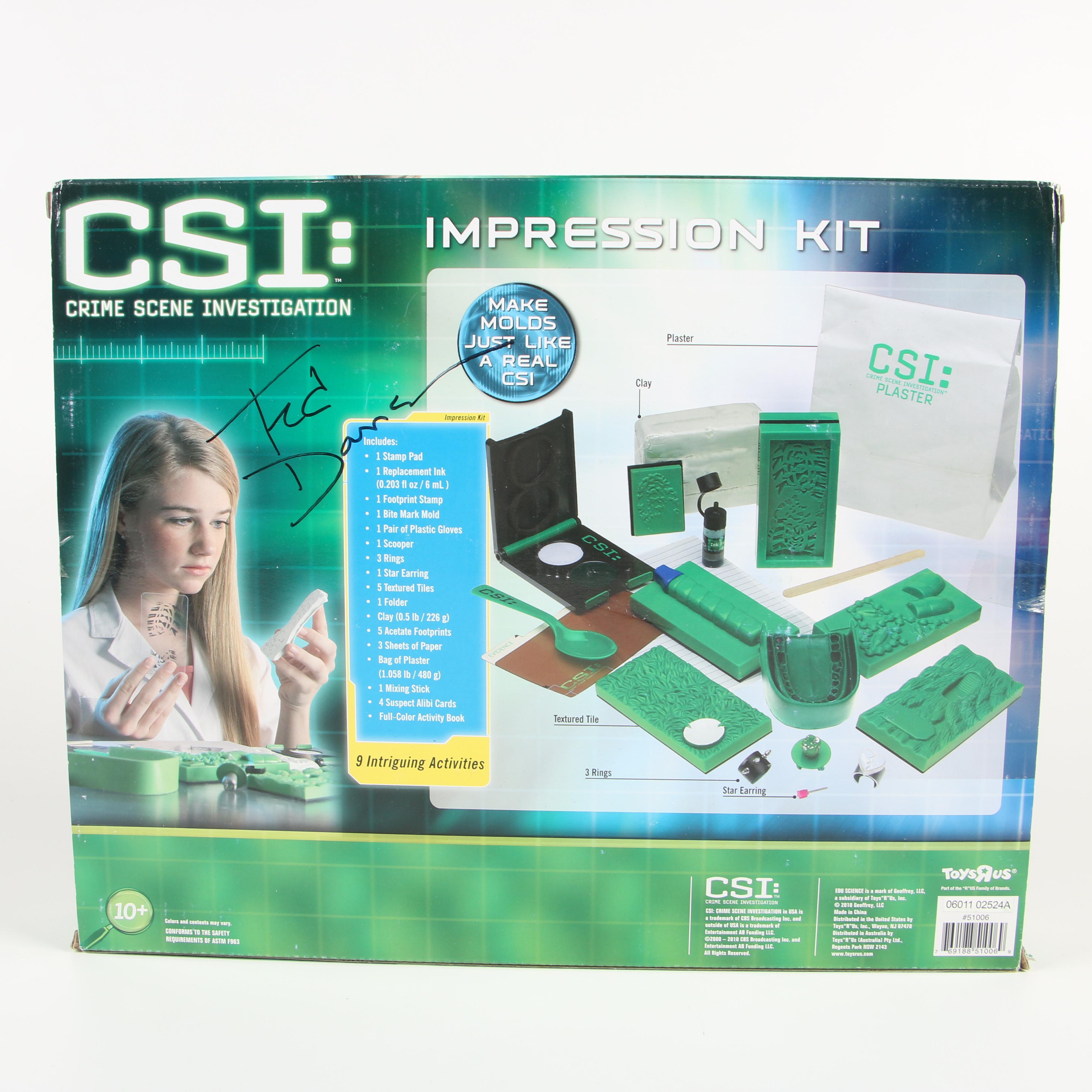 Ted Danson Autographed "CSI" Impression Kit
