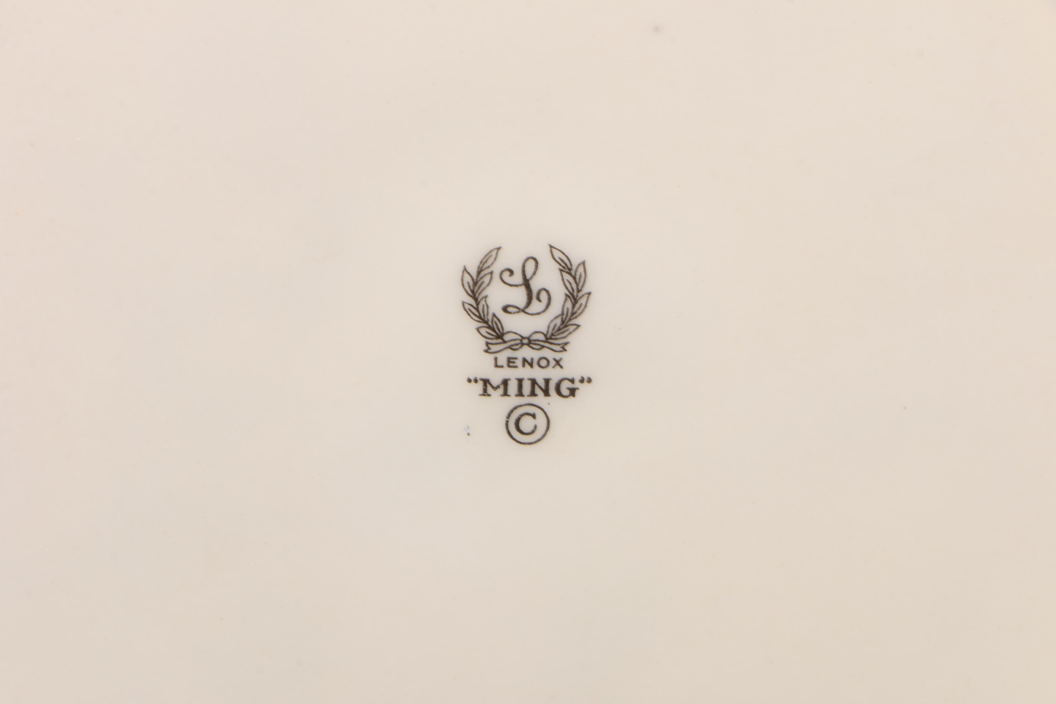 Lenox "Ming" China Dinnerware, 1917 - 1963