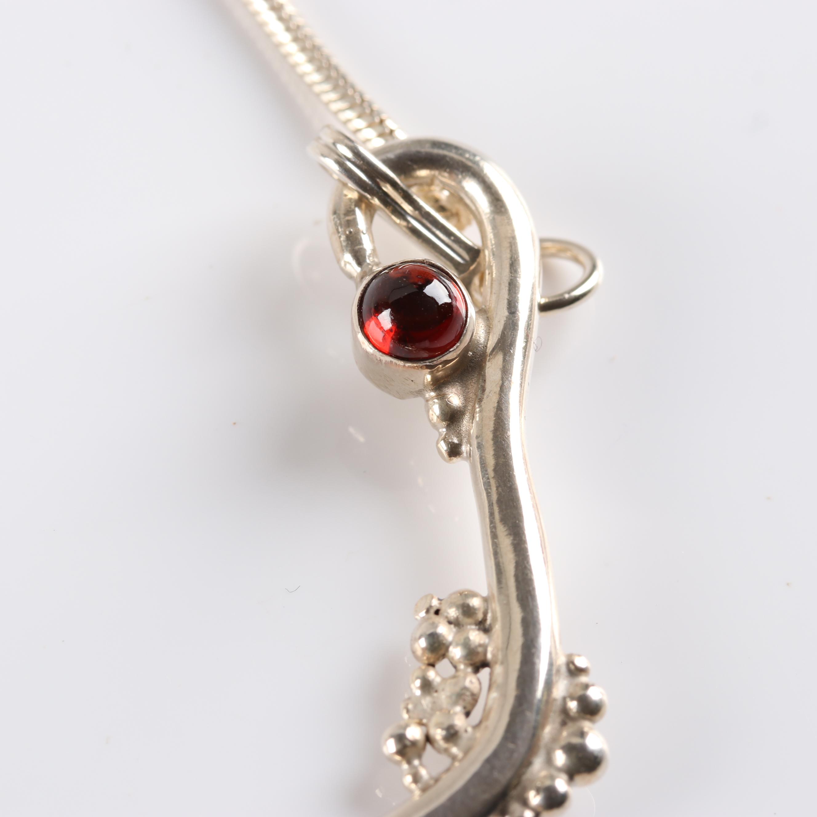 Sterling Silver 1.80 CT Moonstone 3.50 CTW Blue Topaz 1.00 CTW Garnet Necklace