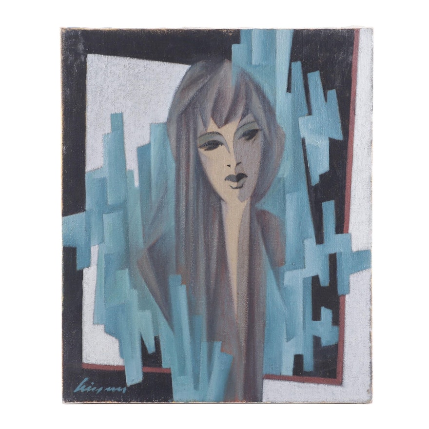 Abstract Figural Oil Painting