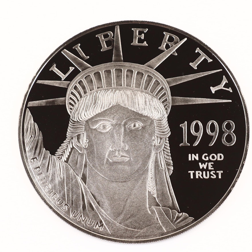 1998 Giant Quarter-Pound Eagle .999 Silver Bullion Round