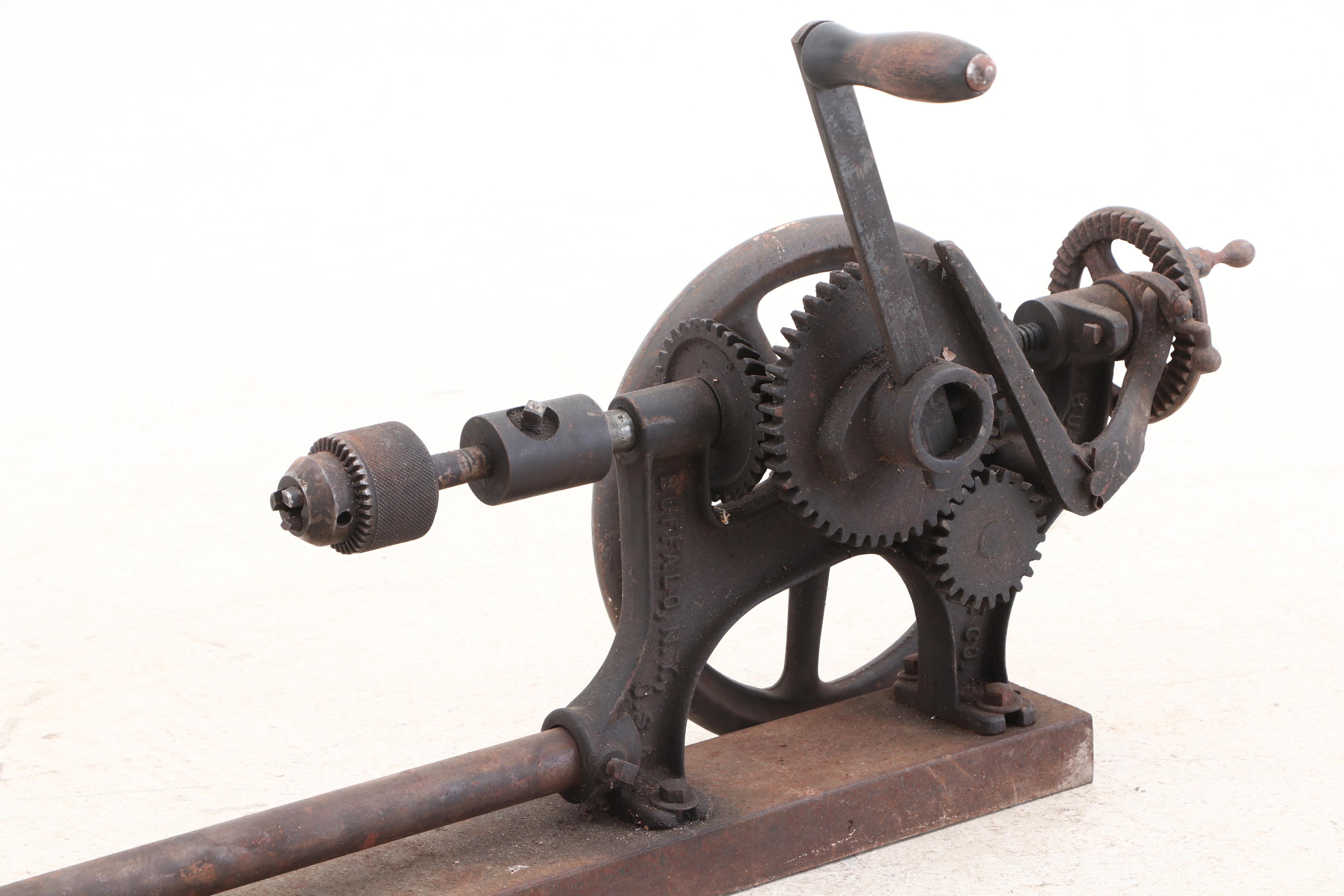 Vintage Manual Drill Press, Mid-20th Century