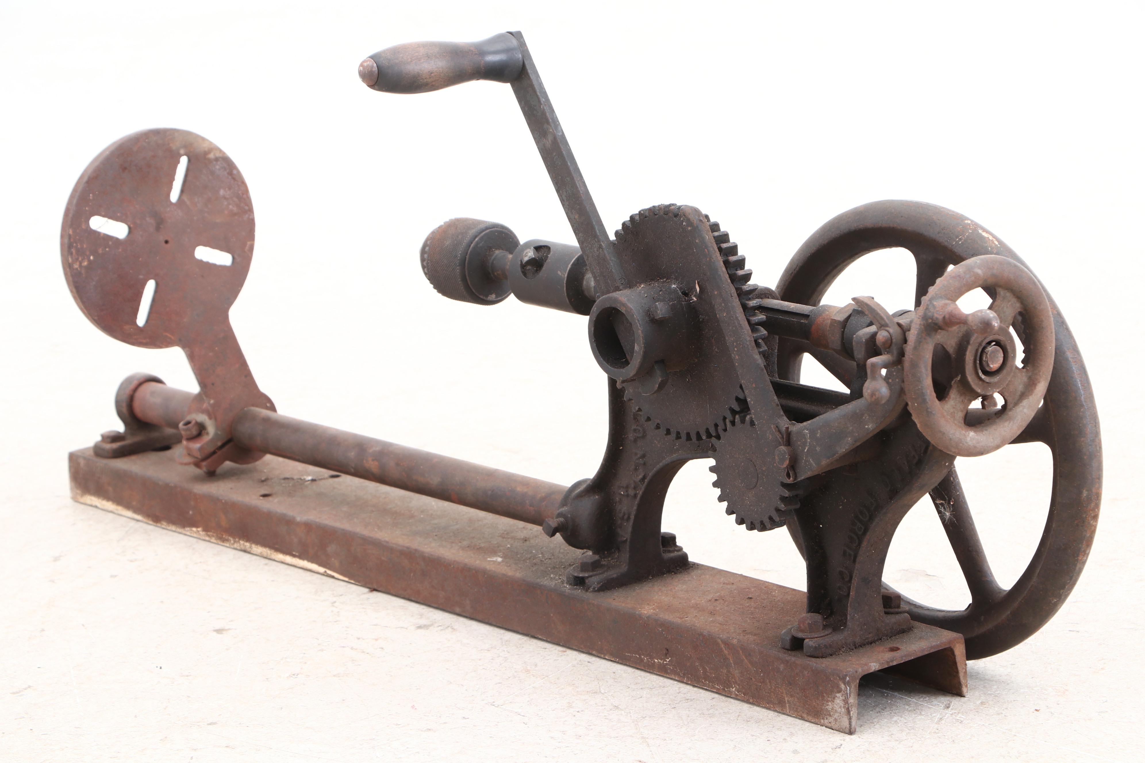 Vintage Manual Drill Press, Mid-20th Century