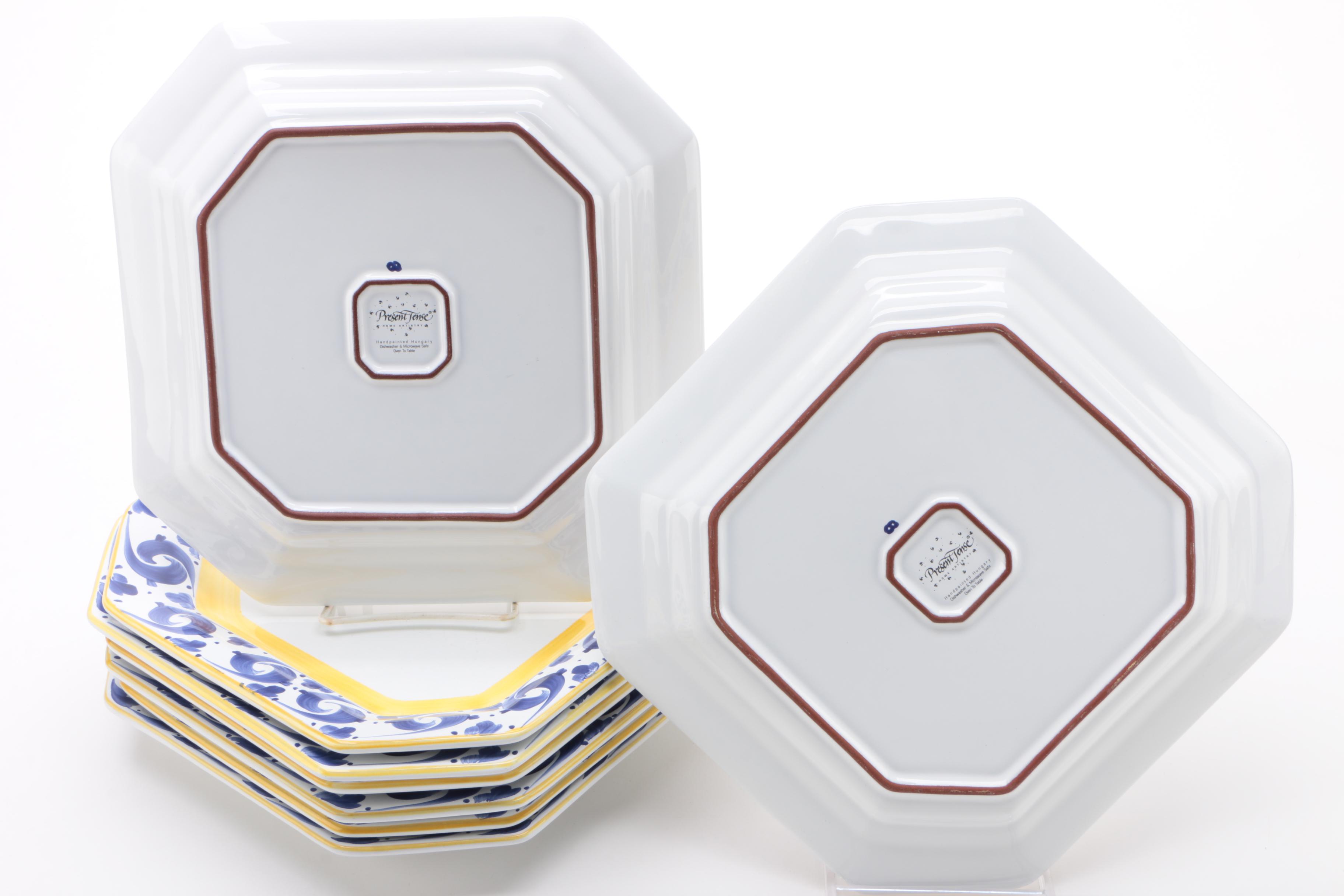 Herend Hungary Village "Splash" Hand Painted Pottery Dinnerware, 1996 - 2005