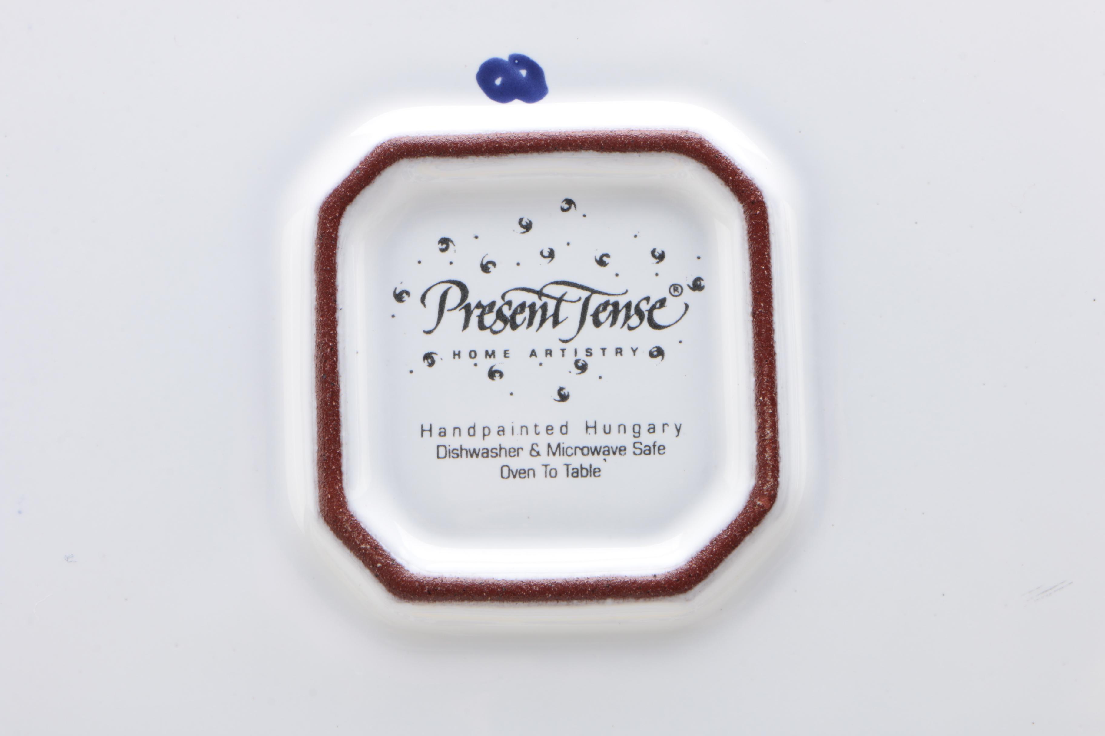 Herend Hungary Village "Splash" Hand Painted Pottery Dinnerware, 1996 - 2005