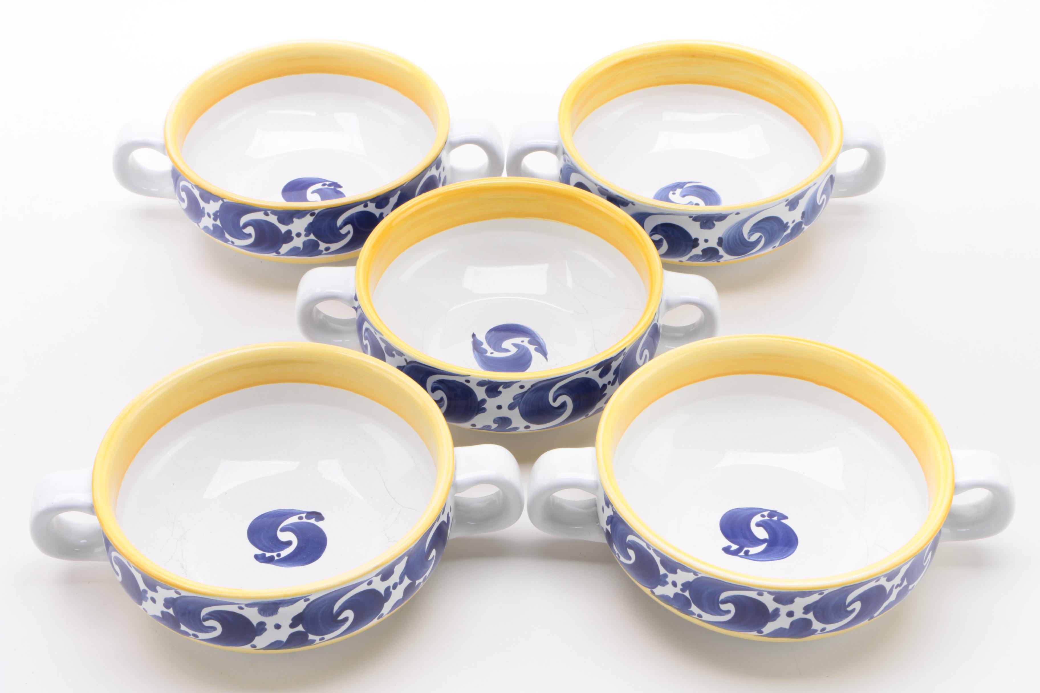 Herend Hungary Village "Splash" Hand Painted Pottery Dinnerware, 1996 - 2005