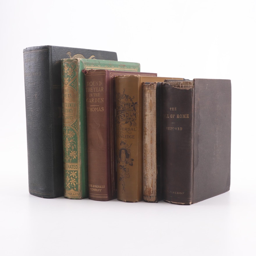 Antique Books including Astronomy and Gardening