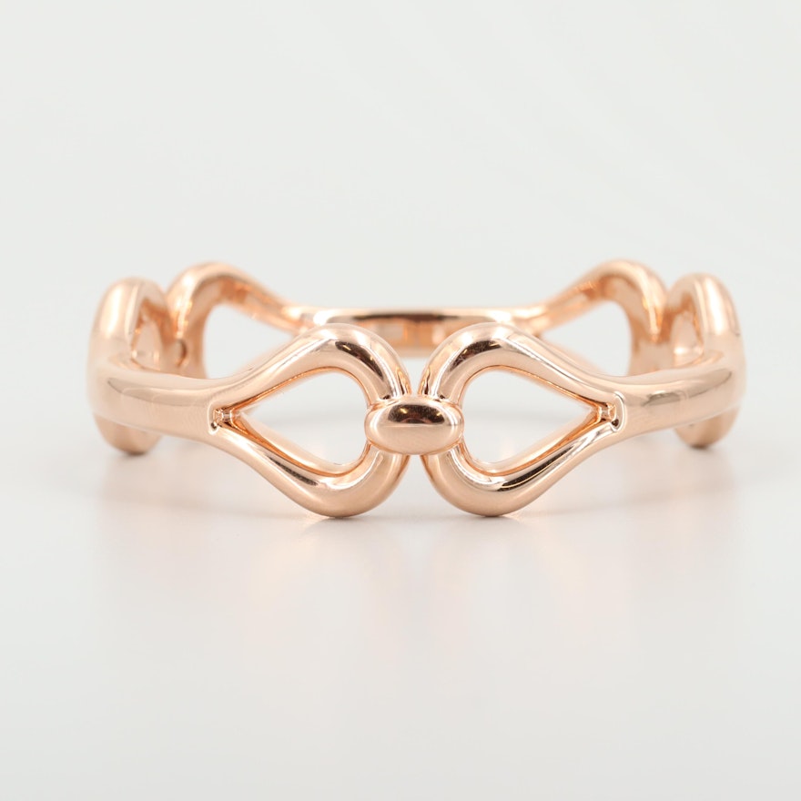 14K Rose Gold Bangle Bracelet