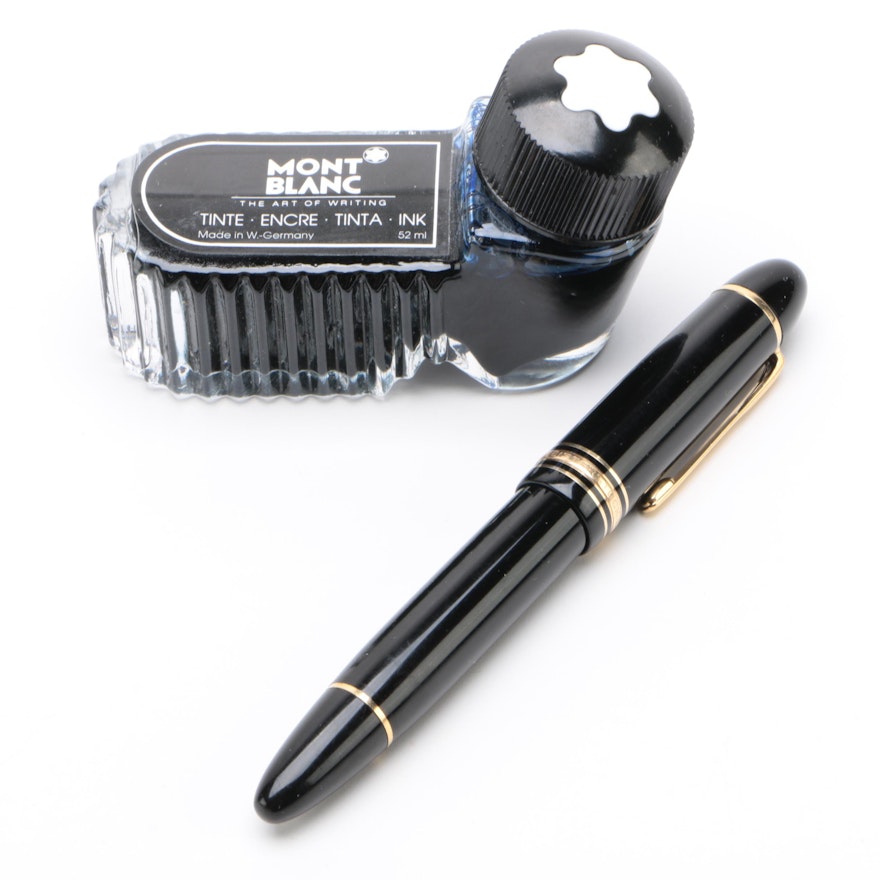 Montblanc Meisterstück No. 149 Fountain Pen with Blue Ink Refill