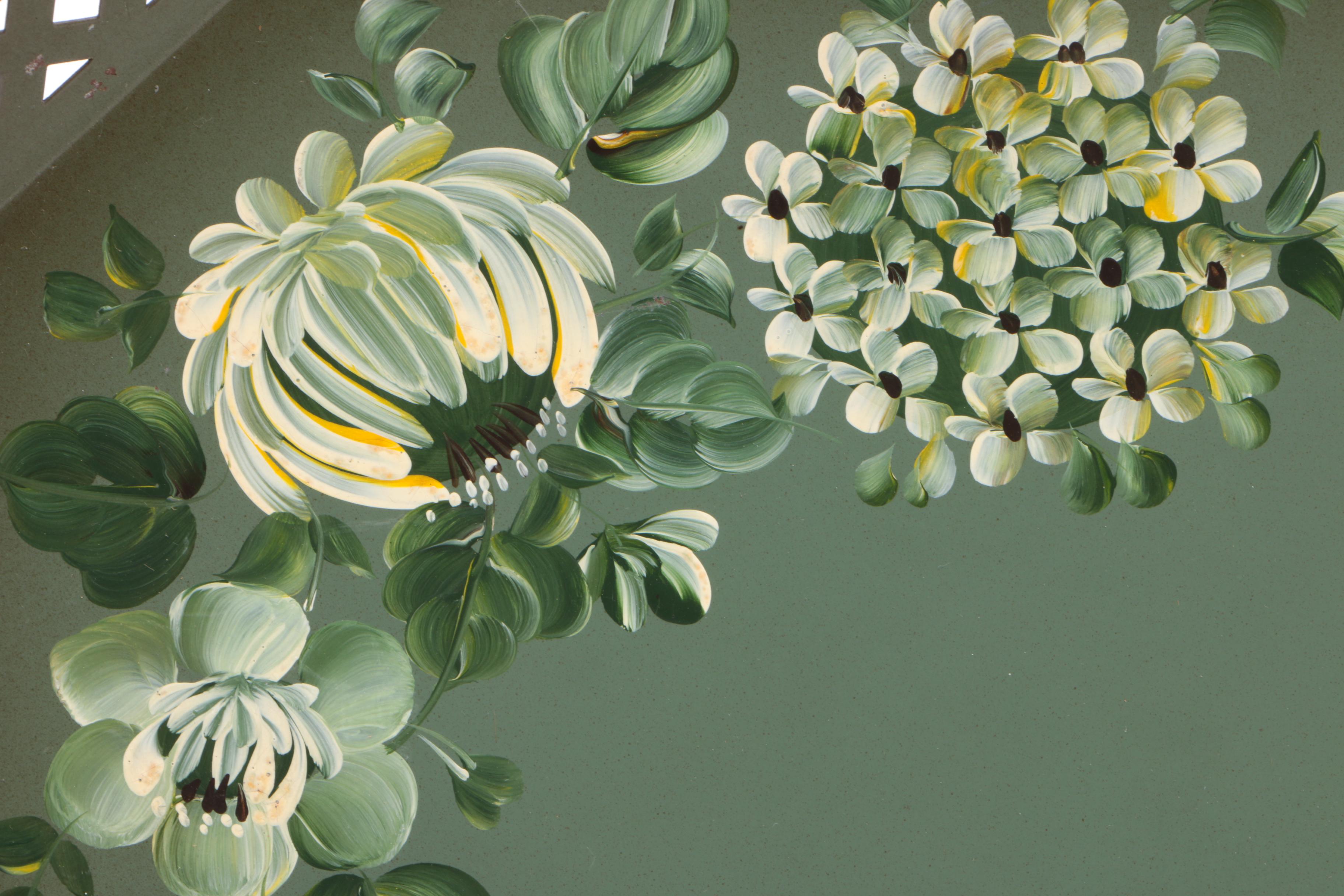 Nashco Tole Tray and Other Assorted Serving Trays Including Gorham