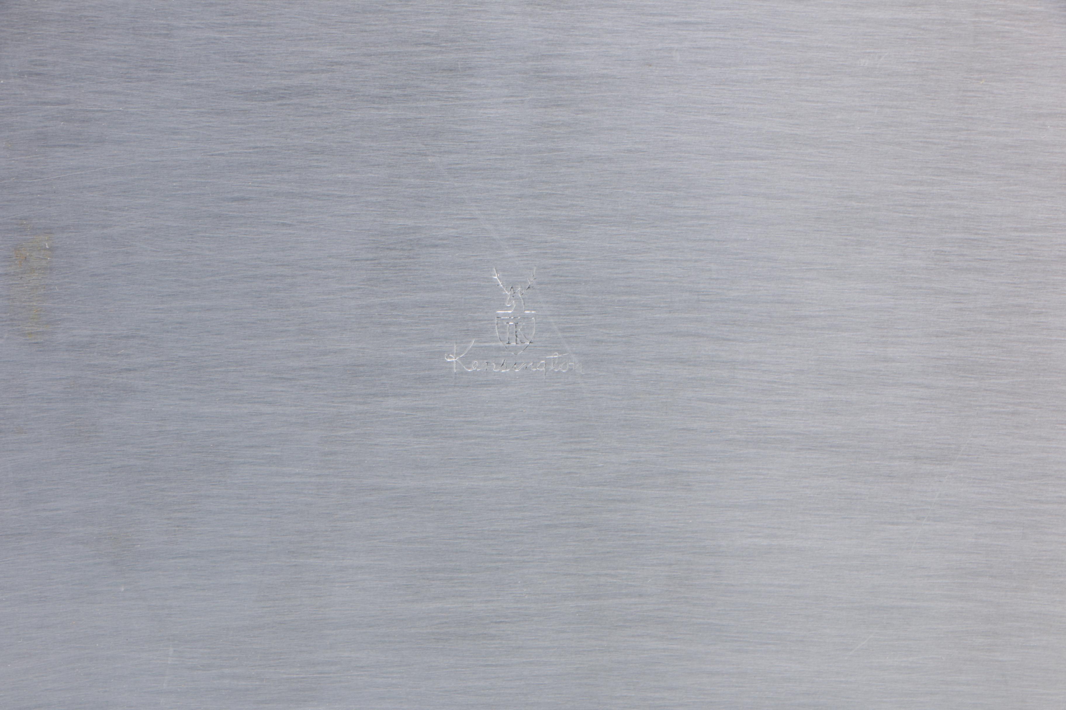 Nashco Tole Tray and Other Assorted Serving Trays Including Gorham