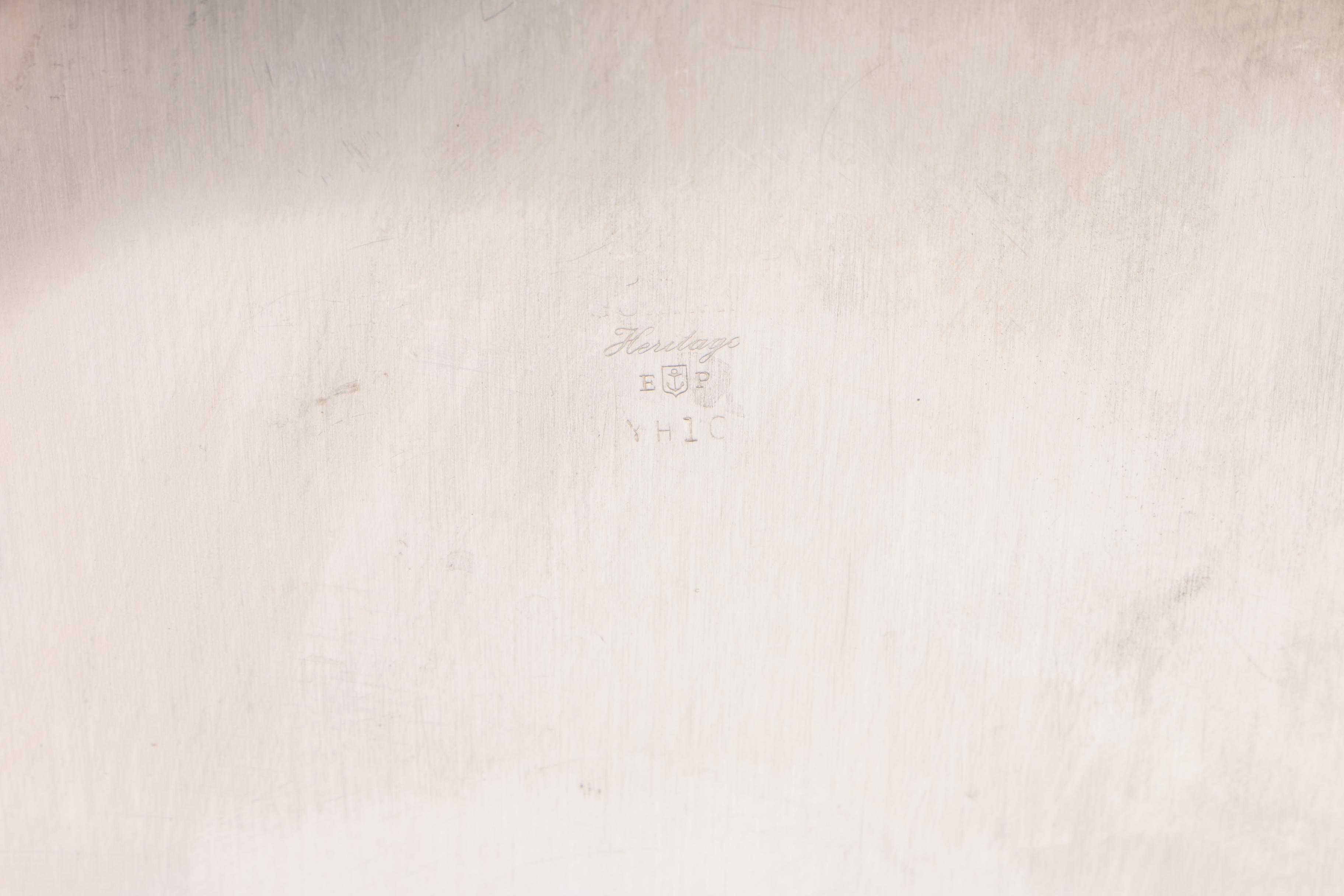 Nashco Tole Tray and Other Assorted Serving Trays Including Gorham