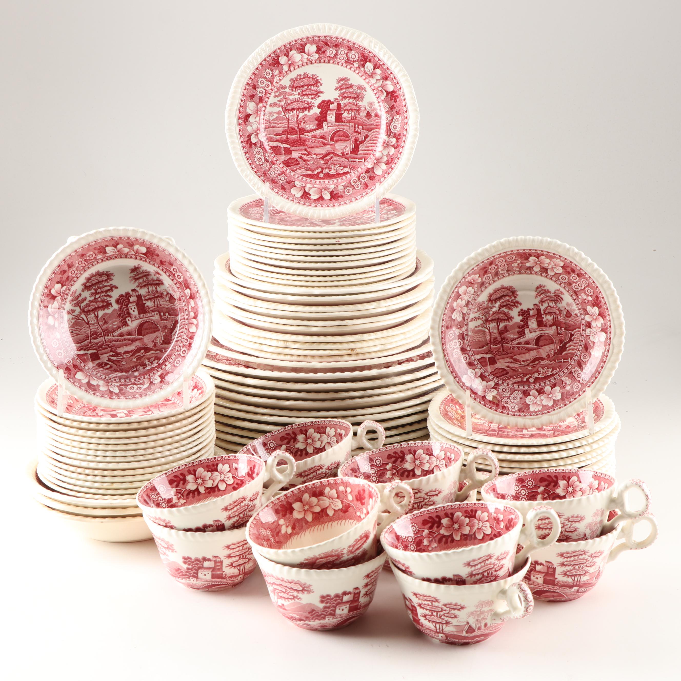 Spode "Tower Pink" Ironstone Dinnerware