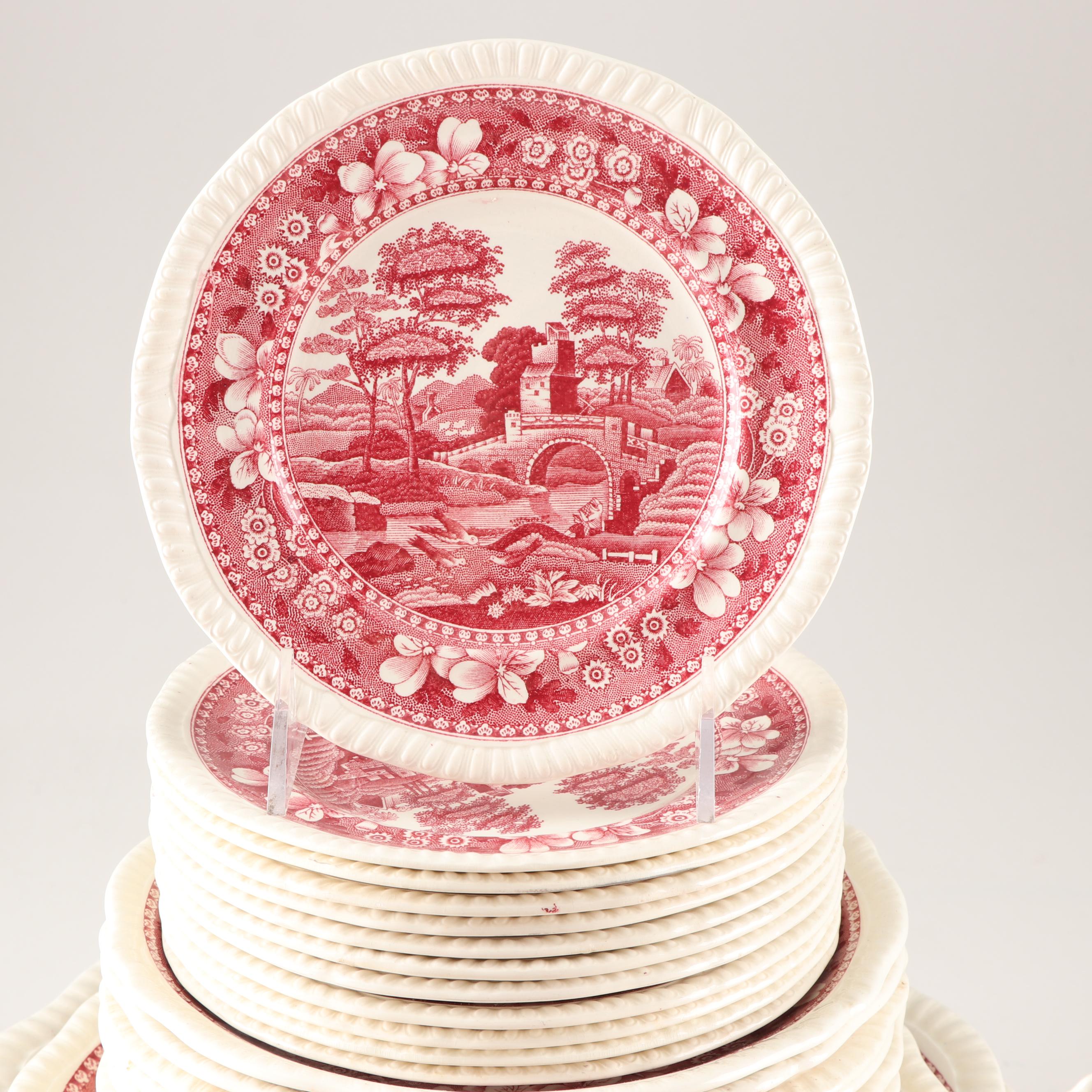 Spode "Tower Pink" Ironstone Dinnerware