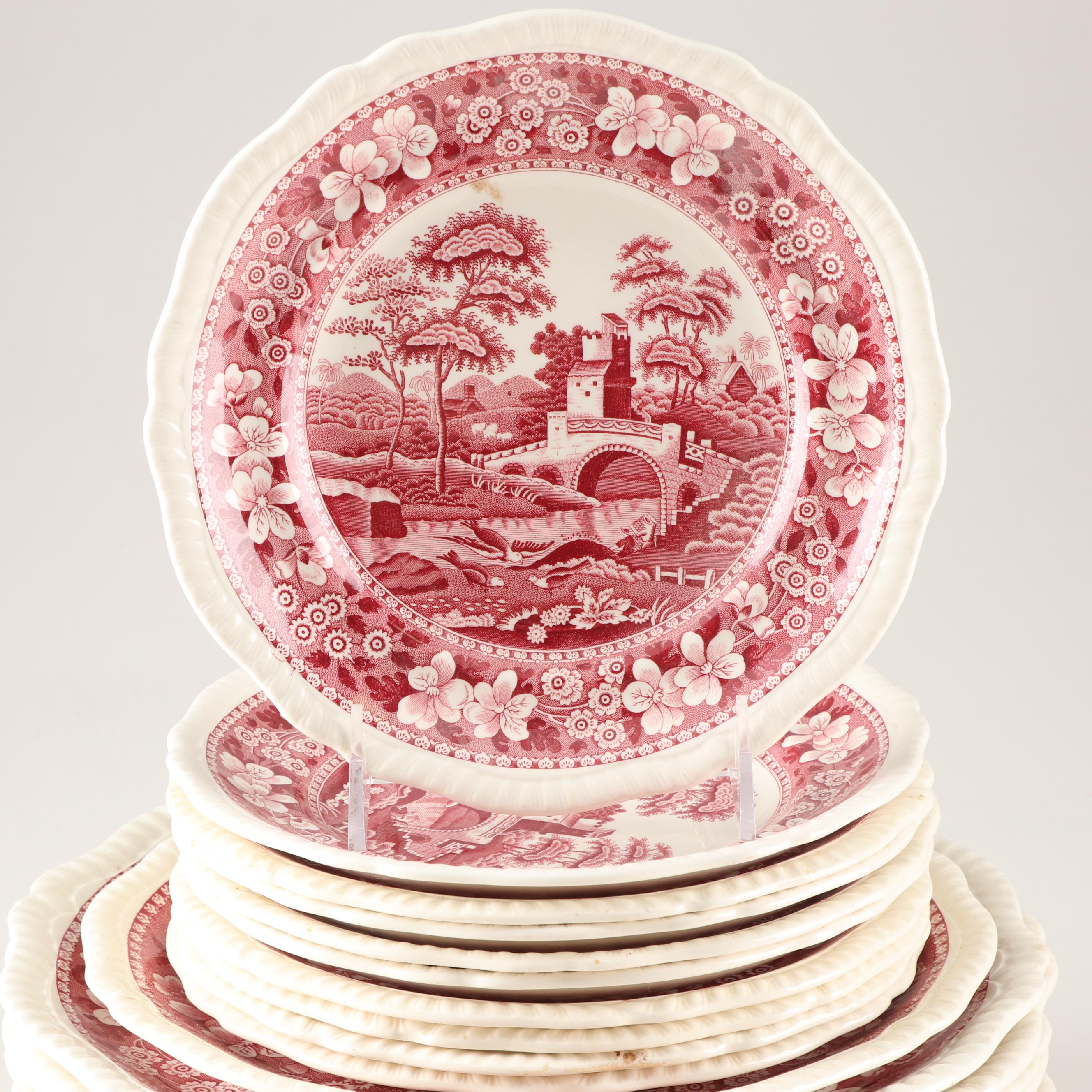 Spode "Tower Pink" Ironstone Dinnerware