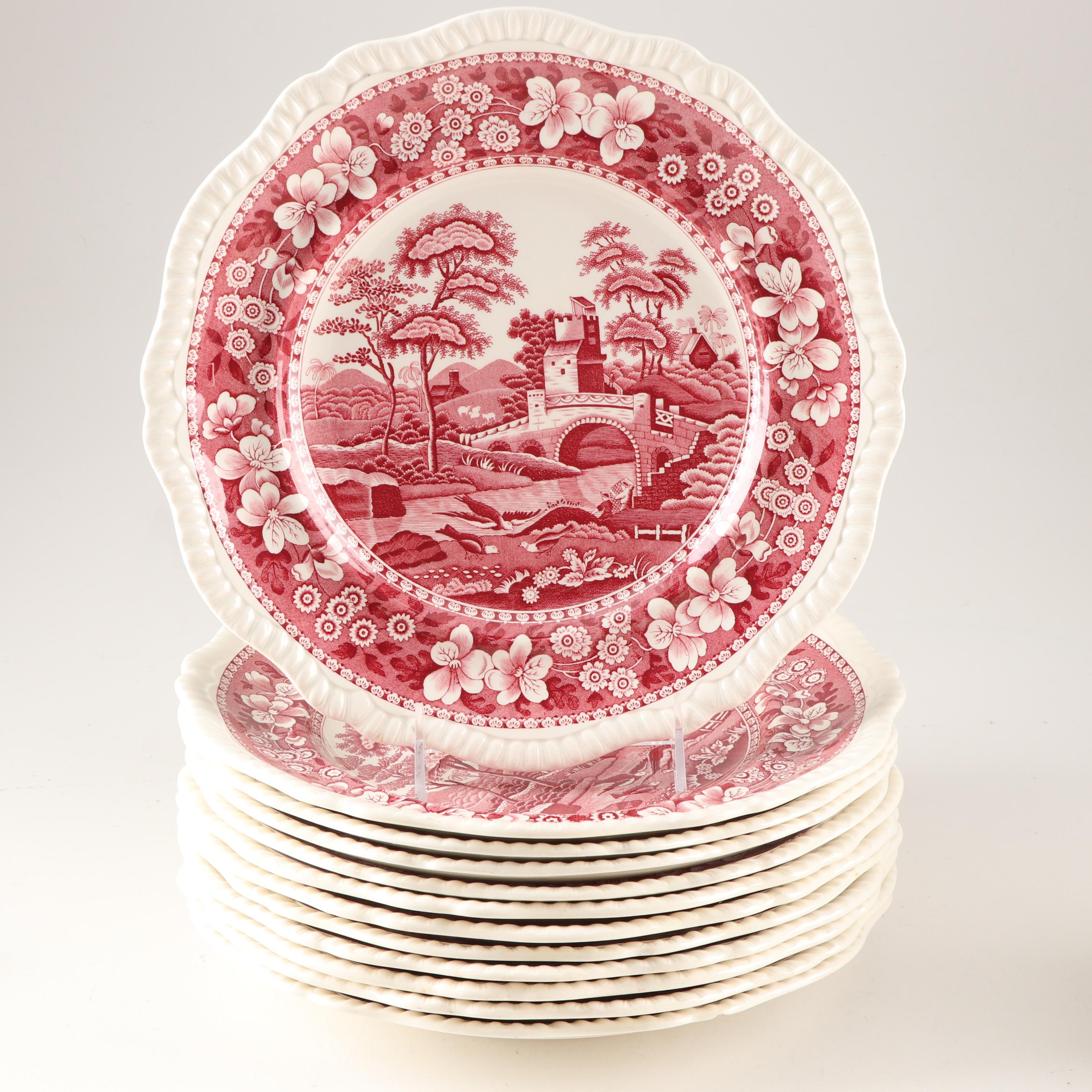 Spode "Tower Pink" Ironstone Dinnerware
