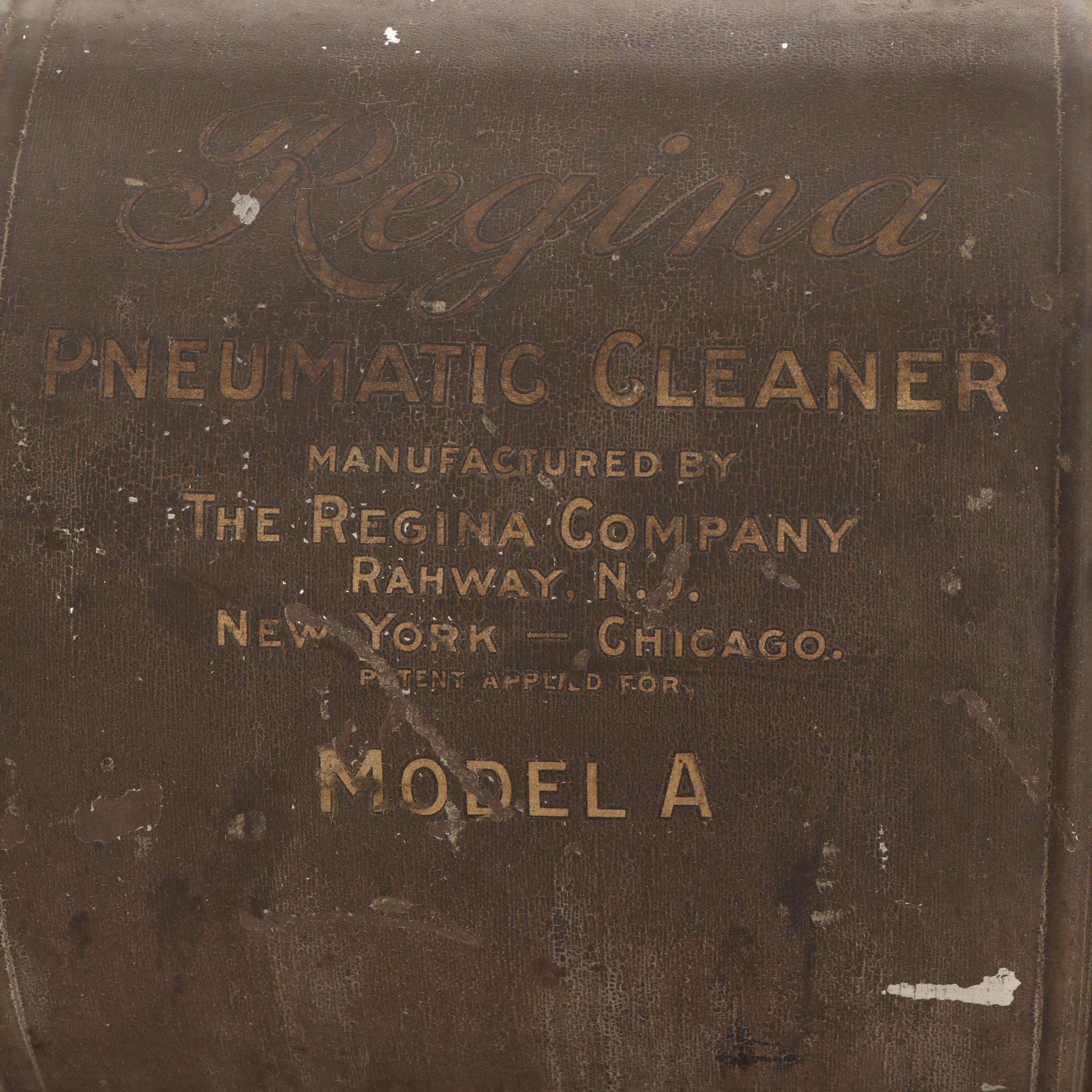 Regina Pneumatic Vacuum Cleaner, Early 20th Century