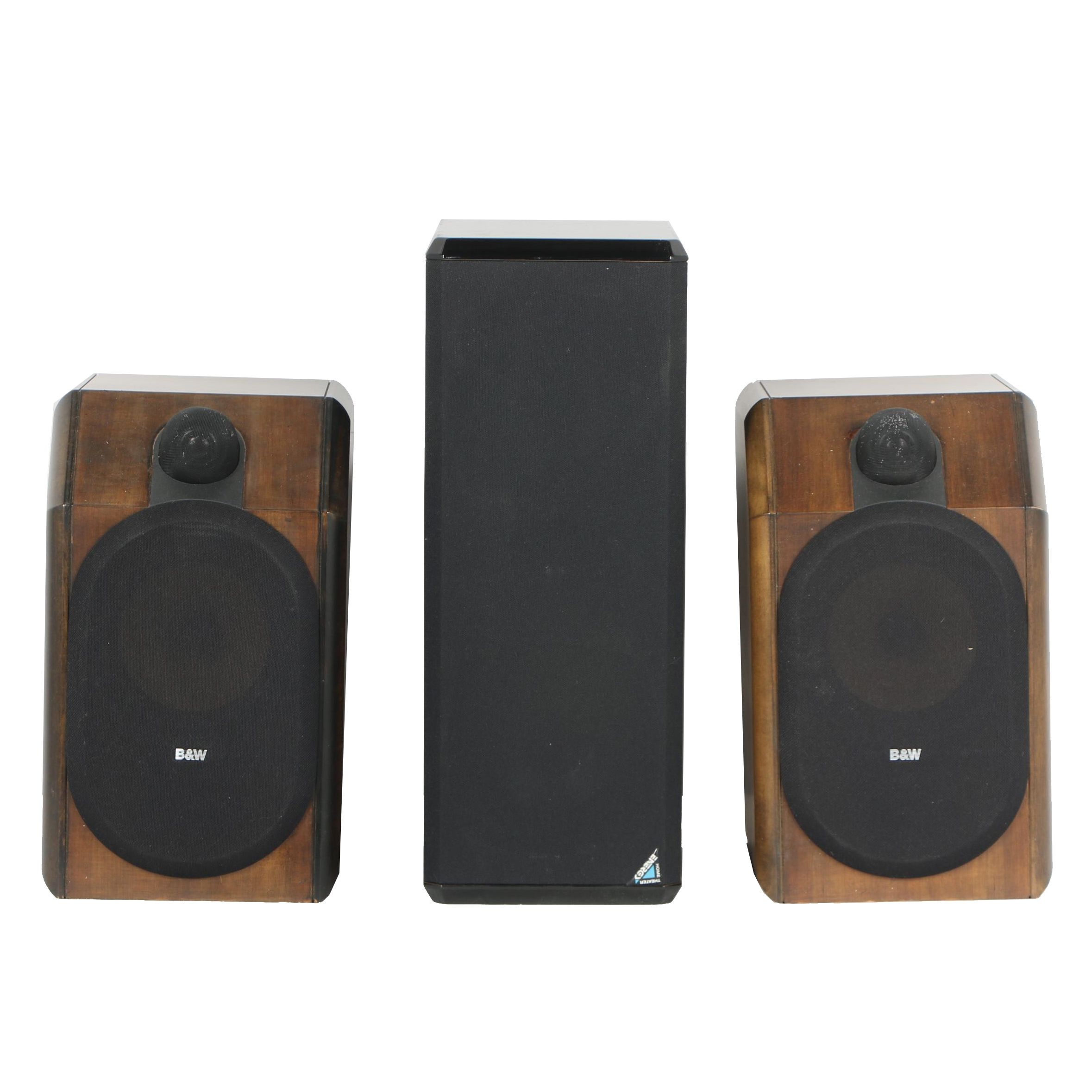 Bowers & Wilkins CDM 1 Shelf Speakers with Energy AC-300-1 Subwoofer