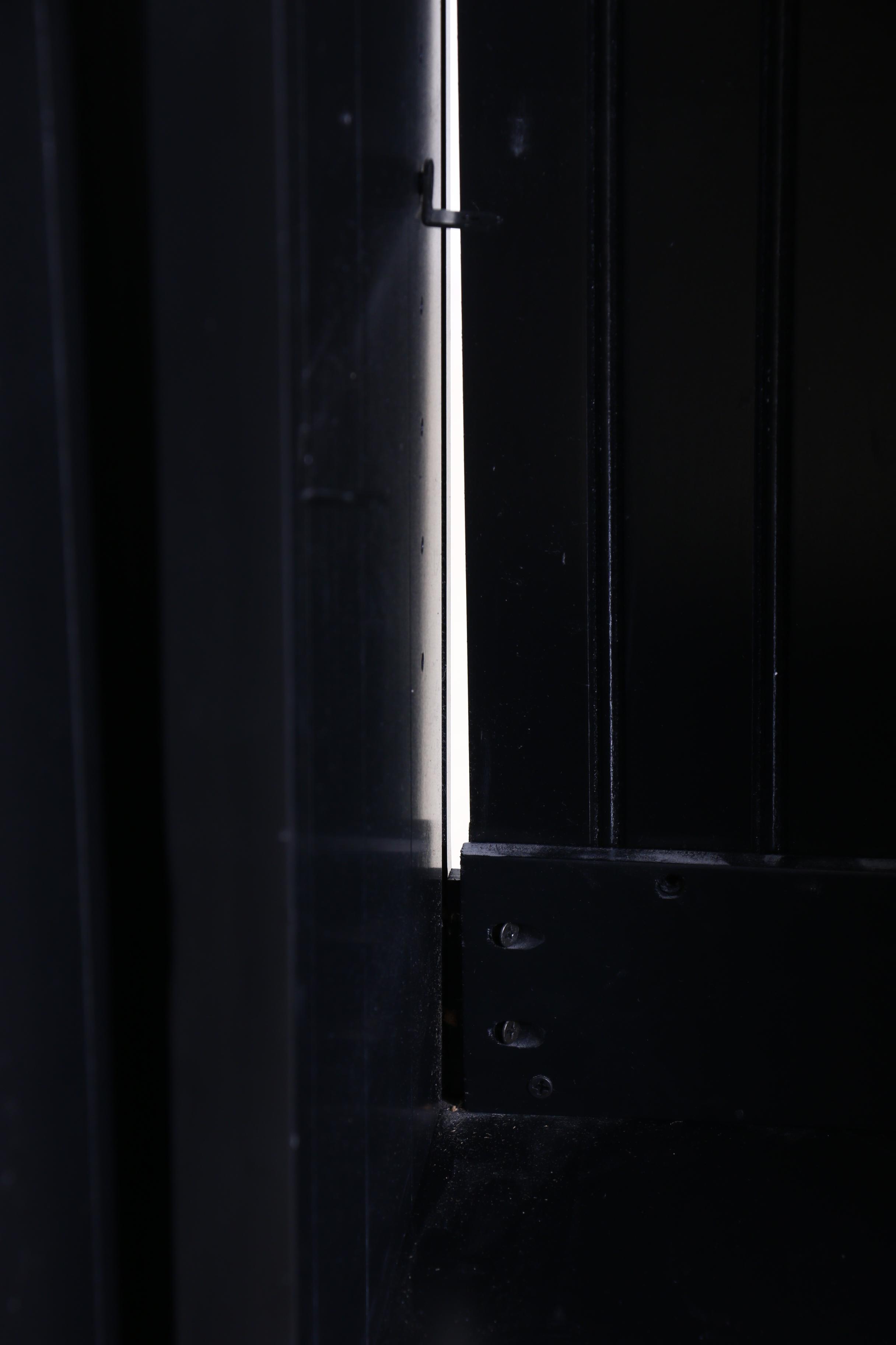 Pottery Barn Ebonized Finish Media Unit with Shelving, Contemporary