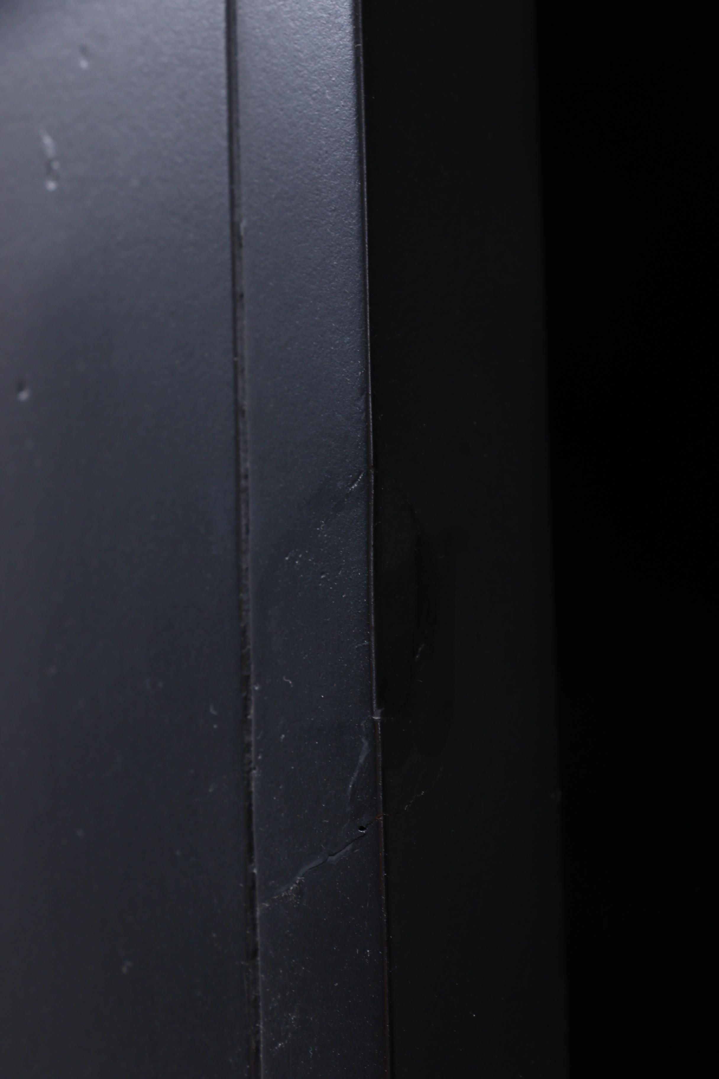 Pottery Barn Ebonized Finish Media Unit with Shelving, Contemporary