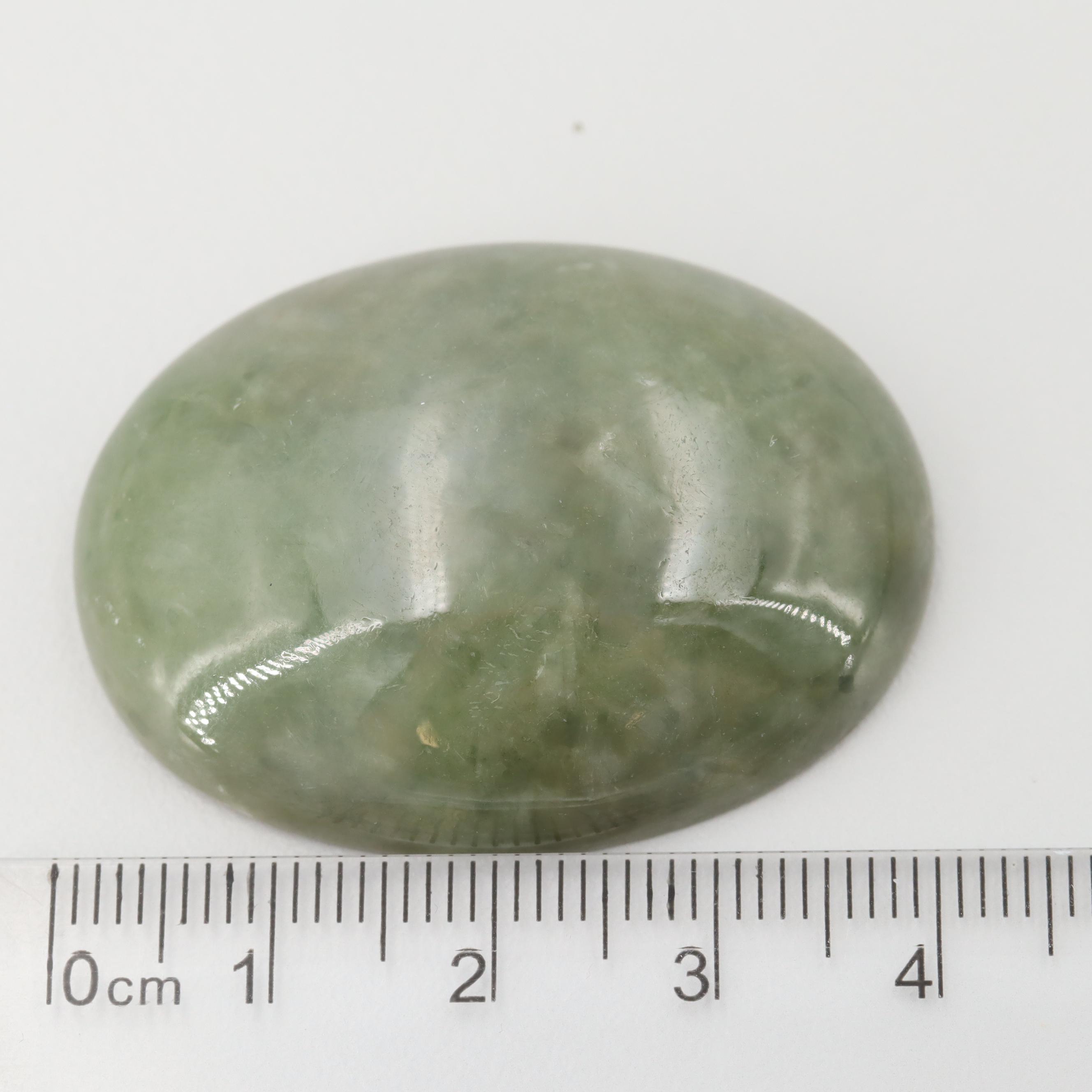Loose 116.45 CT Jadeite Cabochon with GIA Report