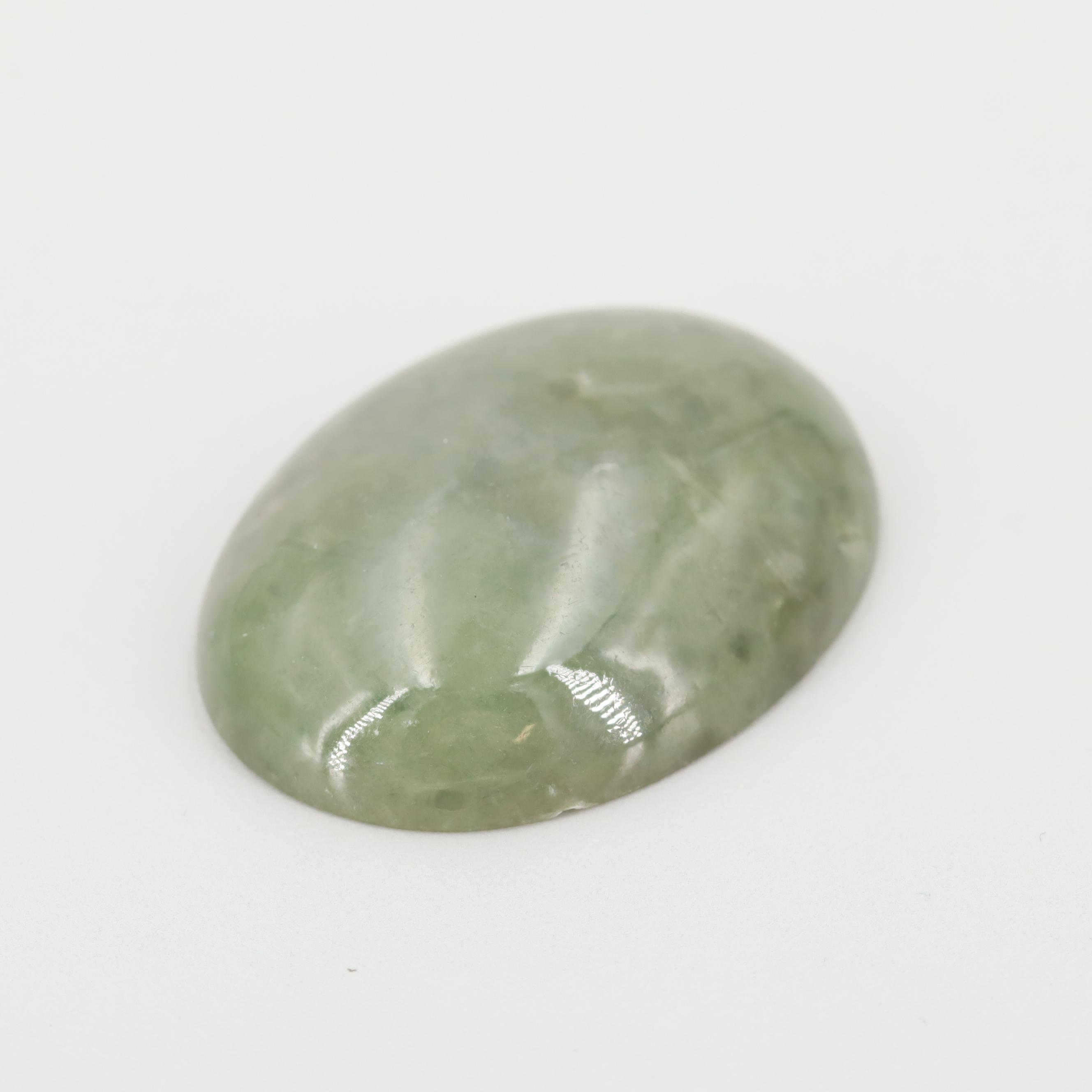 Loose 116.45 CT Jadeite Cabochon with GIA Report