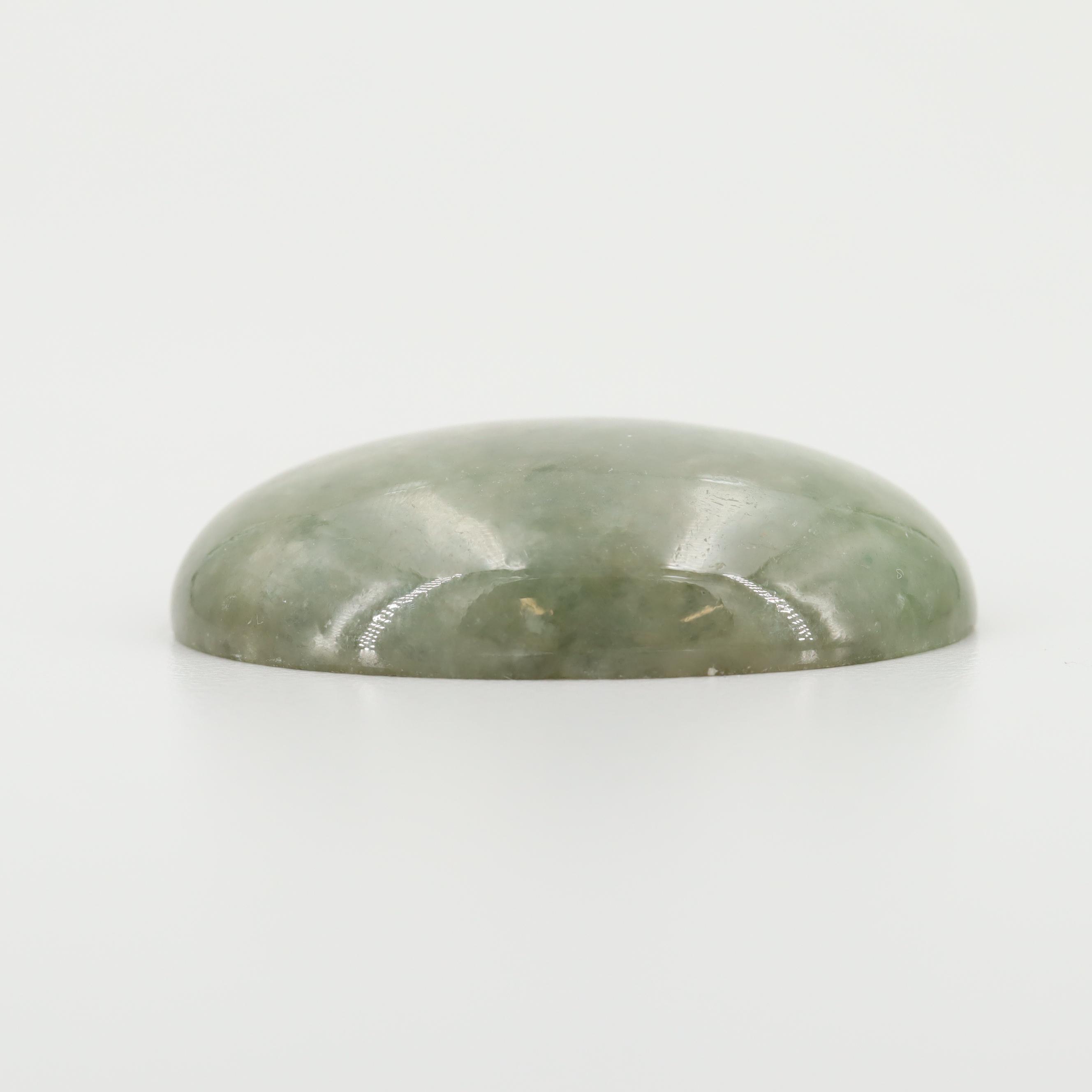 Loose 116.45 CT Jadeite Cabochon with GIA Report
