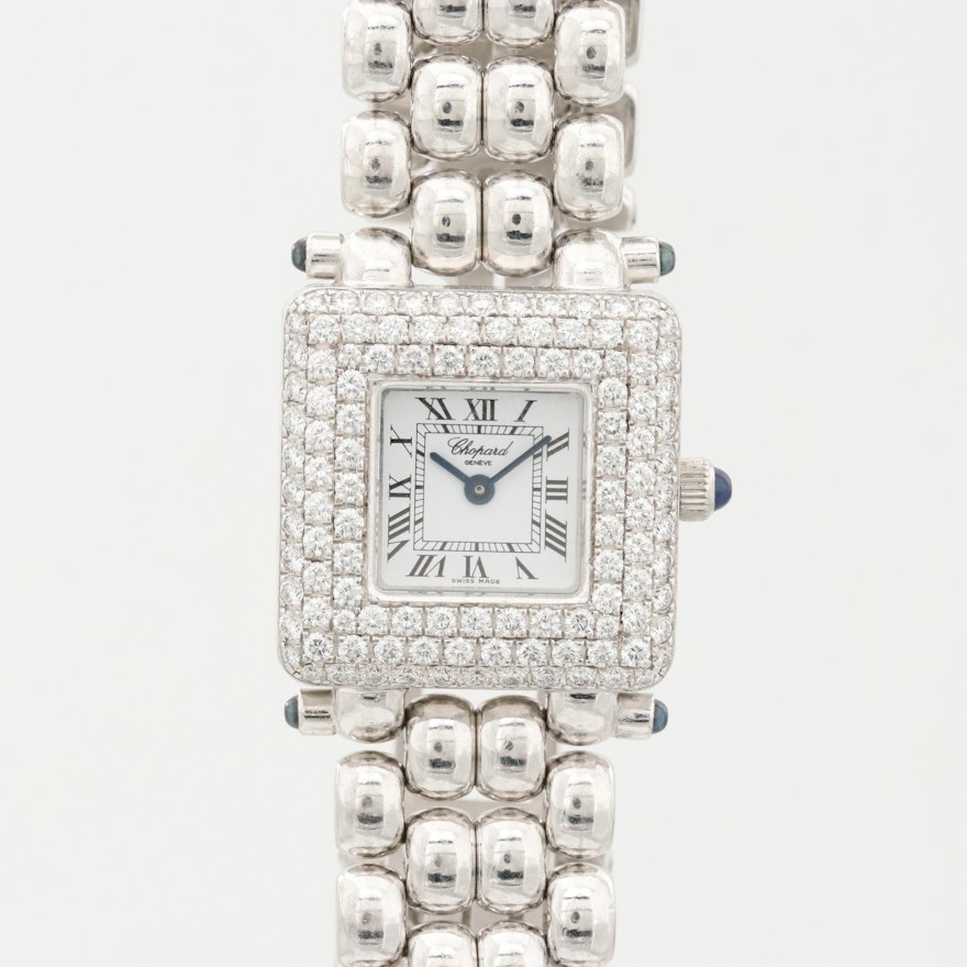 Chopard Les Classique 1.92 CTW Diamonds, Sapphire and 18K Gold Quartz Wristwatch