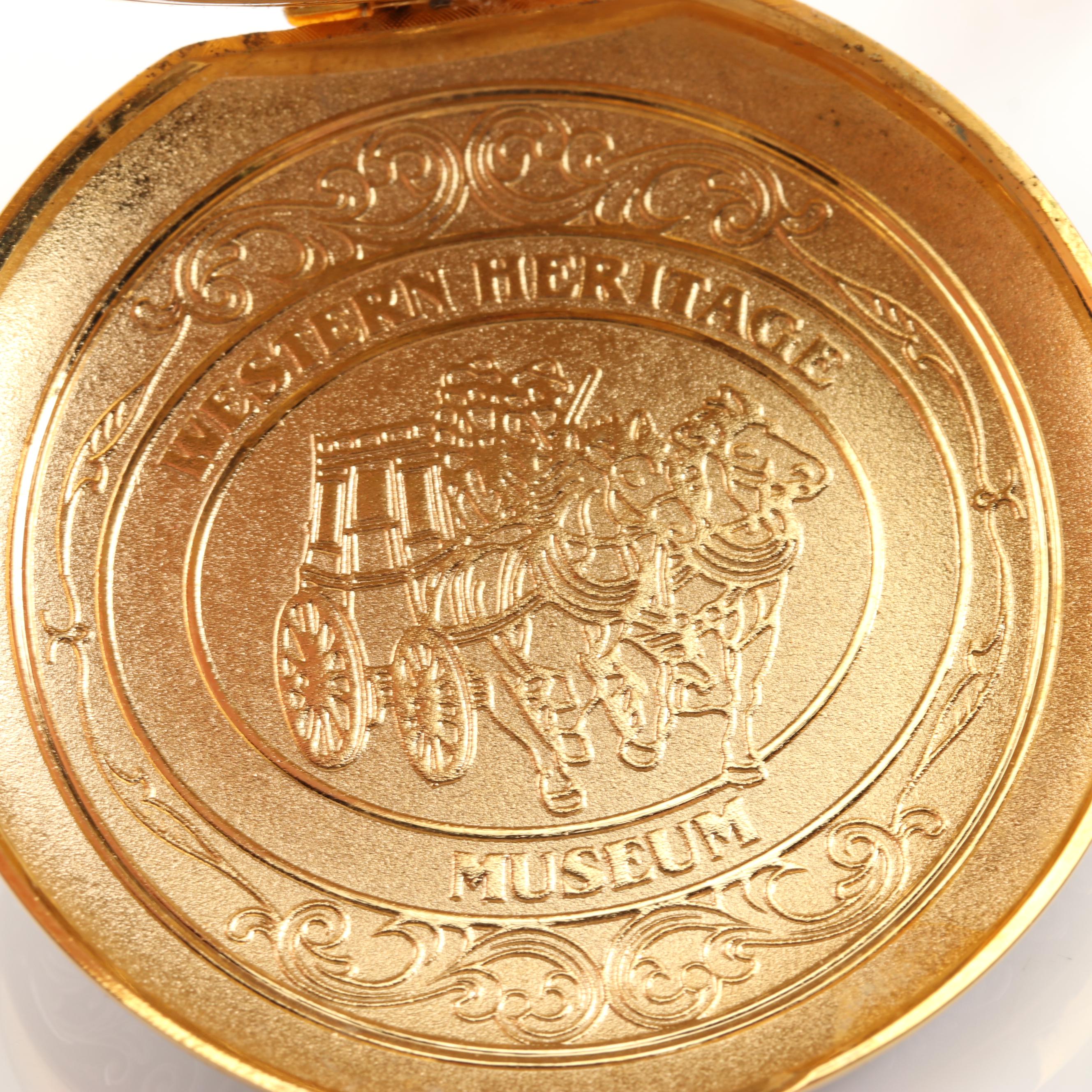 Franklin Mint Collection Wyatt Earp Pocket Watch and Fob Chain