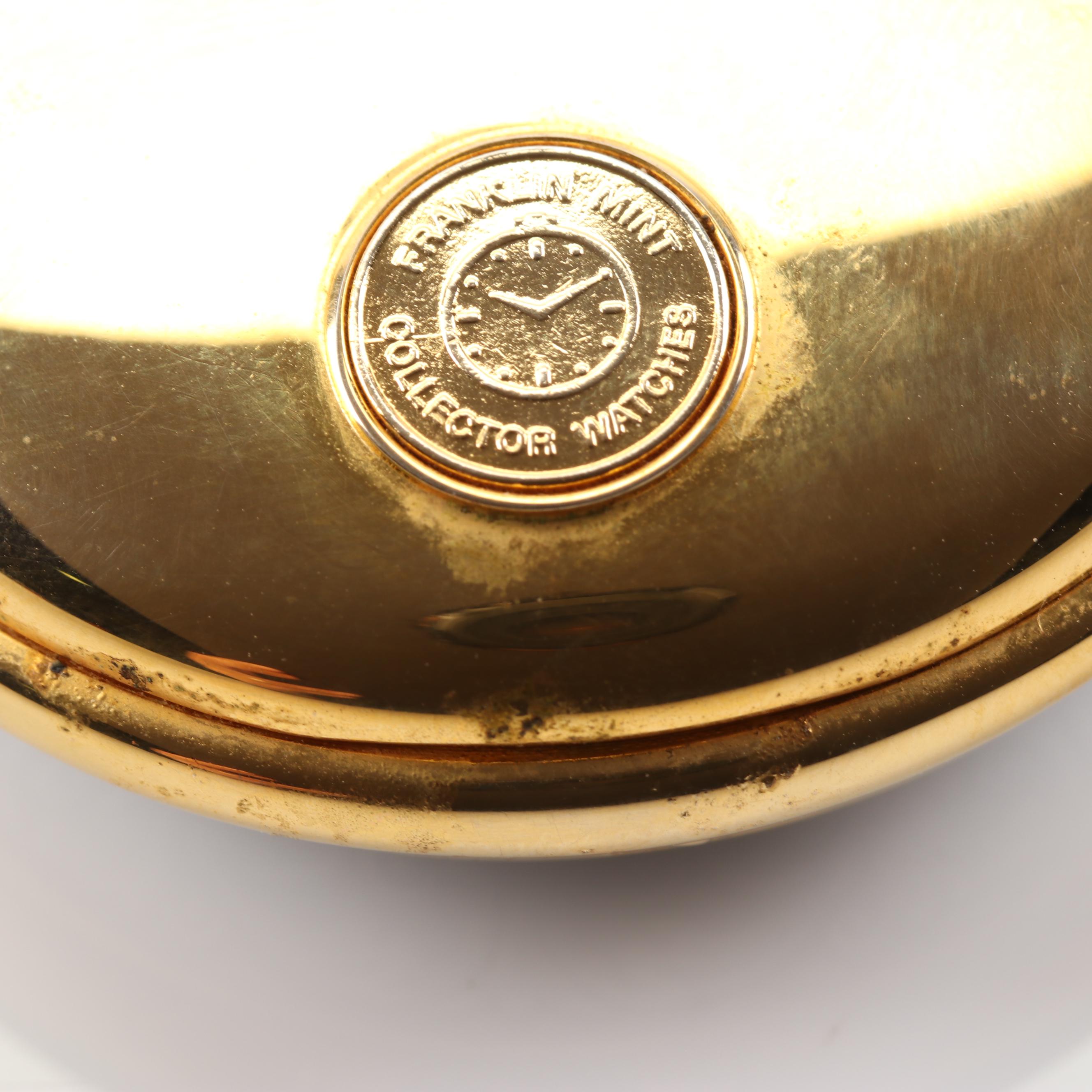 Franklin Mint Collection Wyatt Earp Pocket Watch and Fob Chain