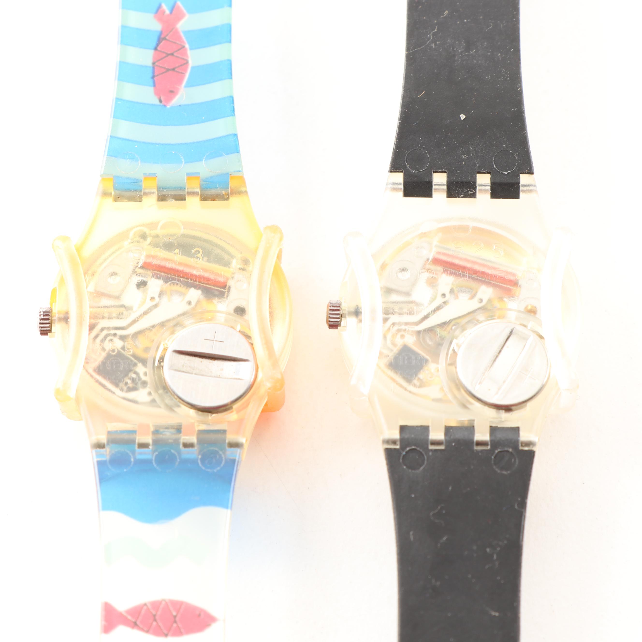 Vintage Swatch Watches Including Tour, Pelota, Tee and Tweed