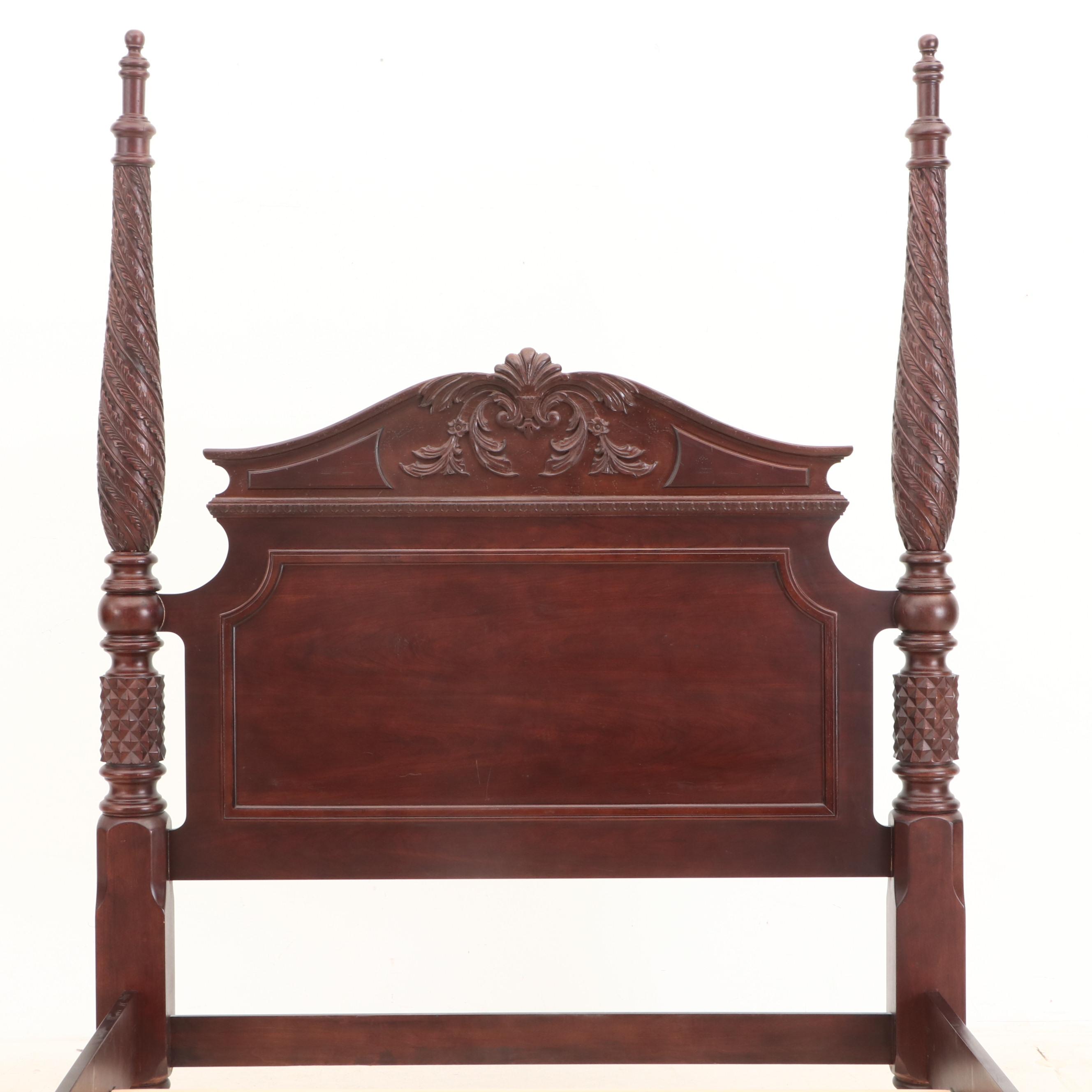 Bernhardt "Belmont" Collection Mahogany four Poster Plantation Bed, Contemporary