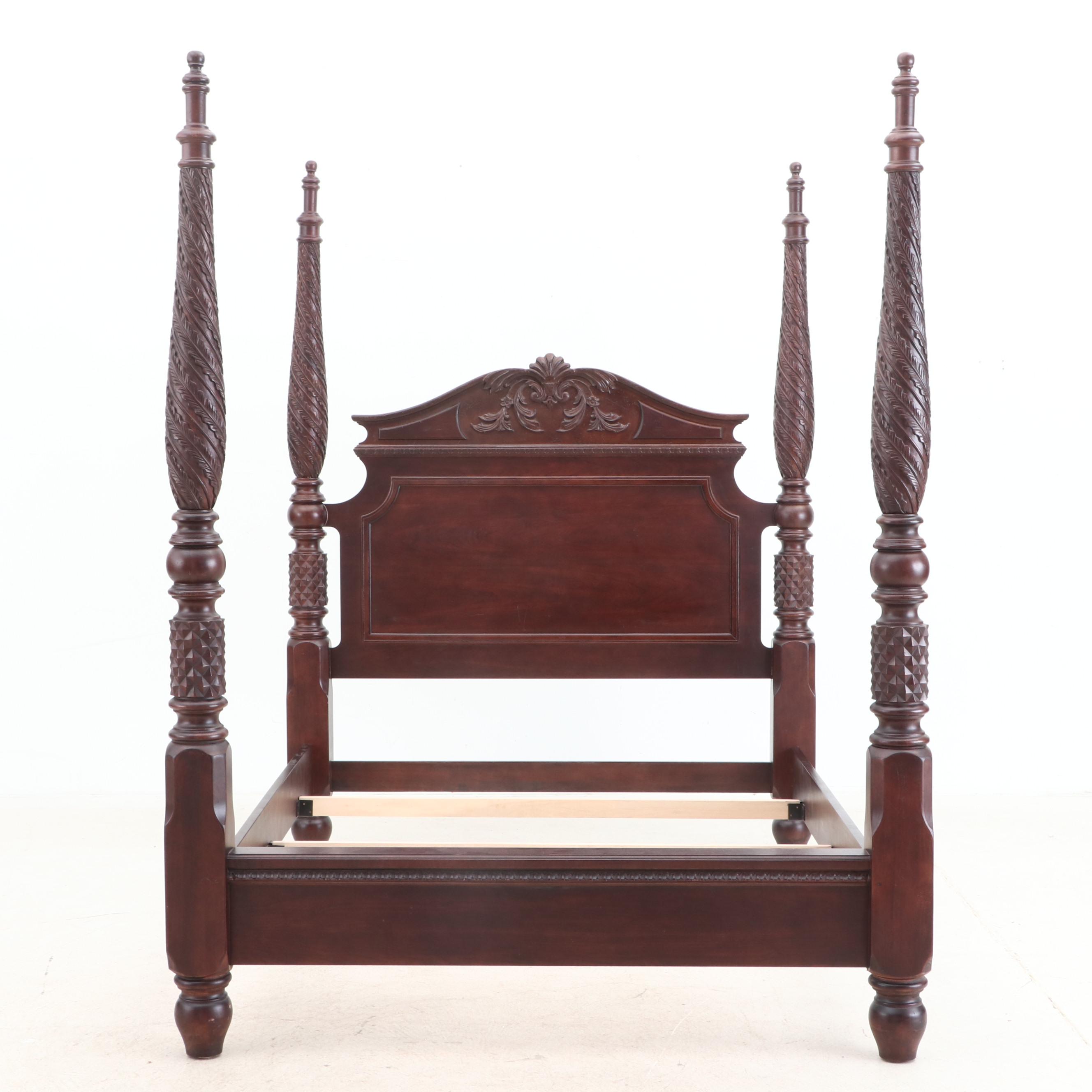 Bernhardt "Belmont" Collection Mahogany four Poster Plantation Bed, Contemporary