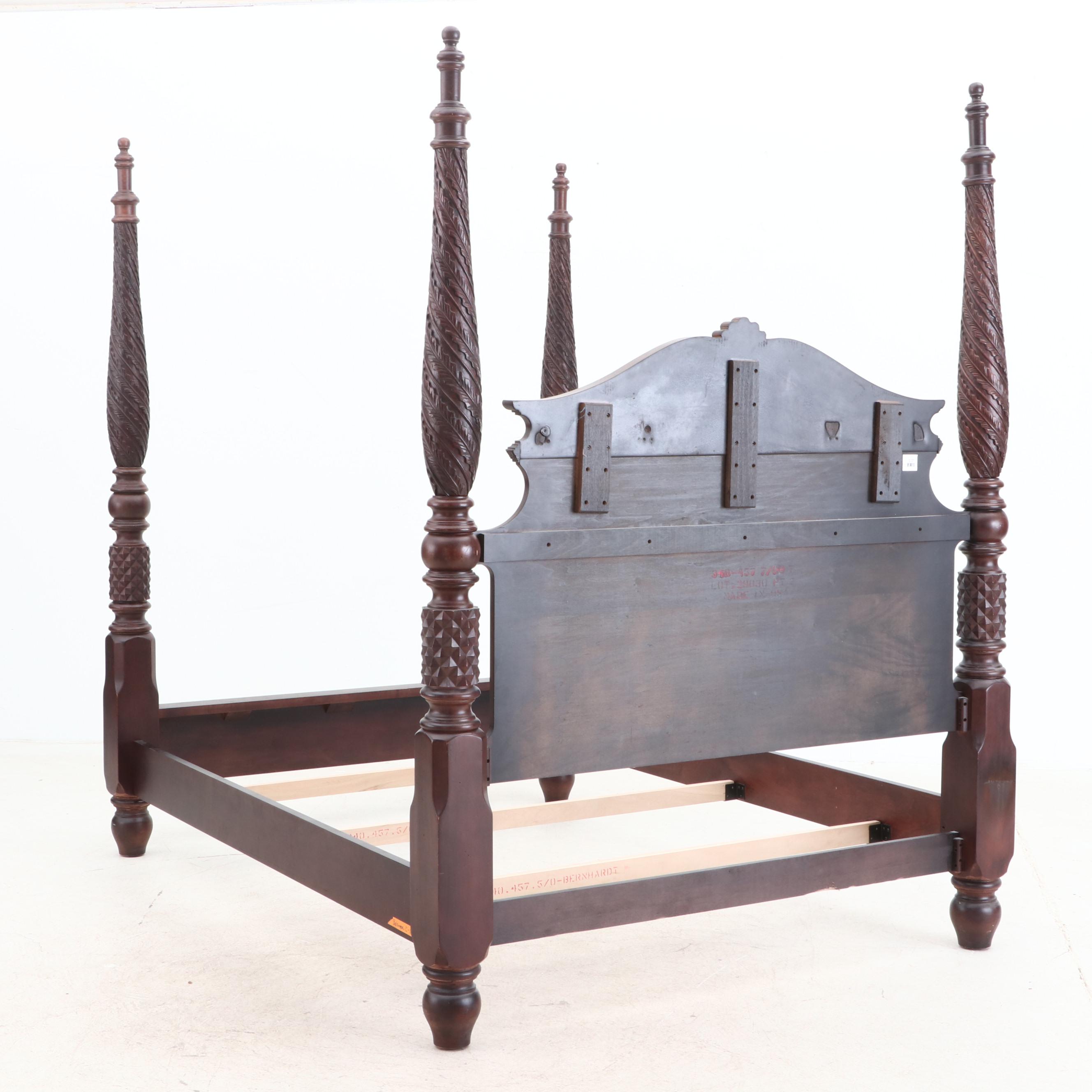 Bernhardt "Belmont" Collection Mahogany four Poster Plantation Bed, Contemporary