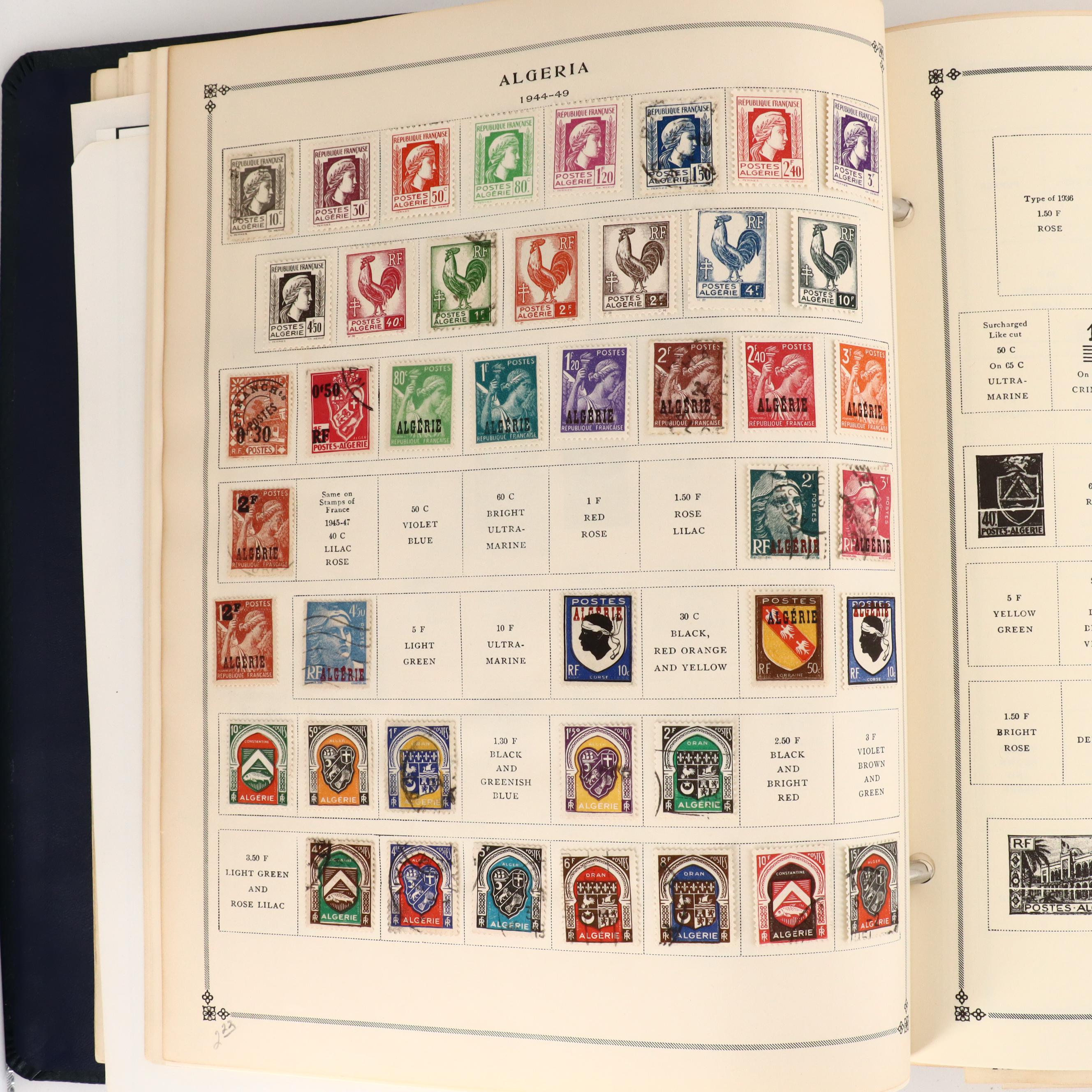 Two International Postage Stamp Albums