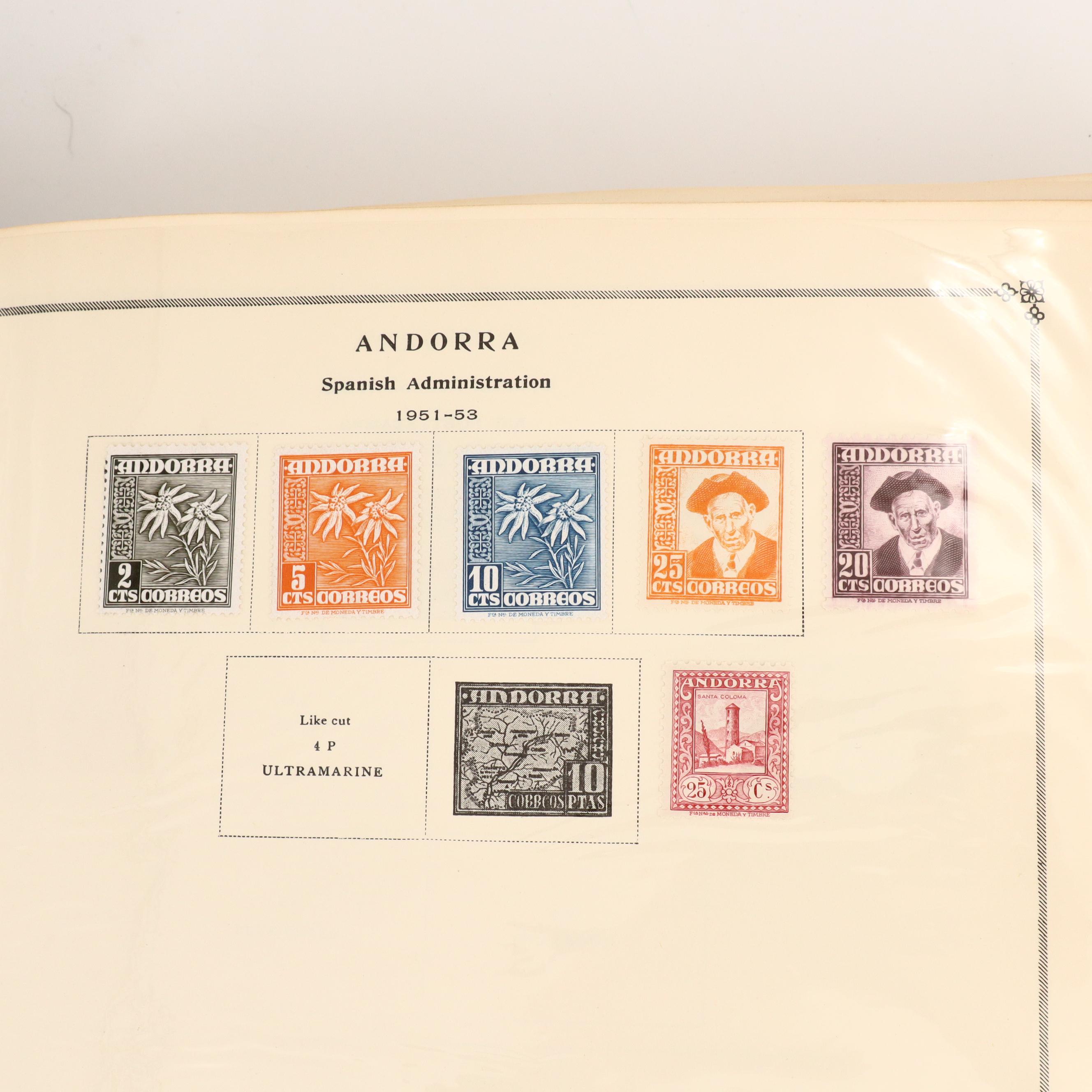 Two International Postage Stamp Albums