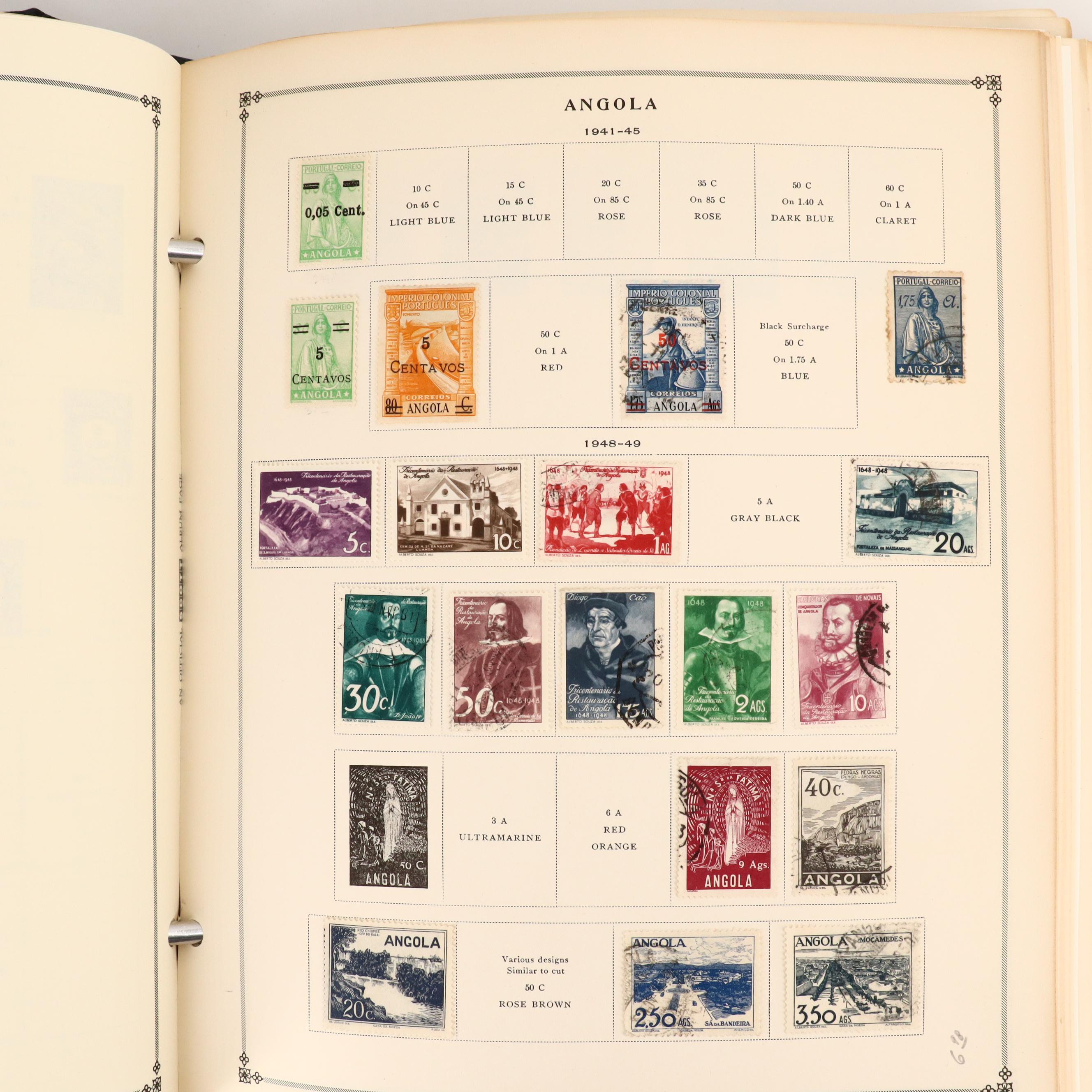 Two International Postage Stamp Albums