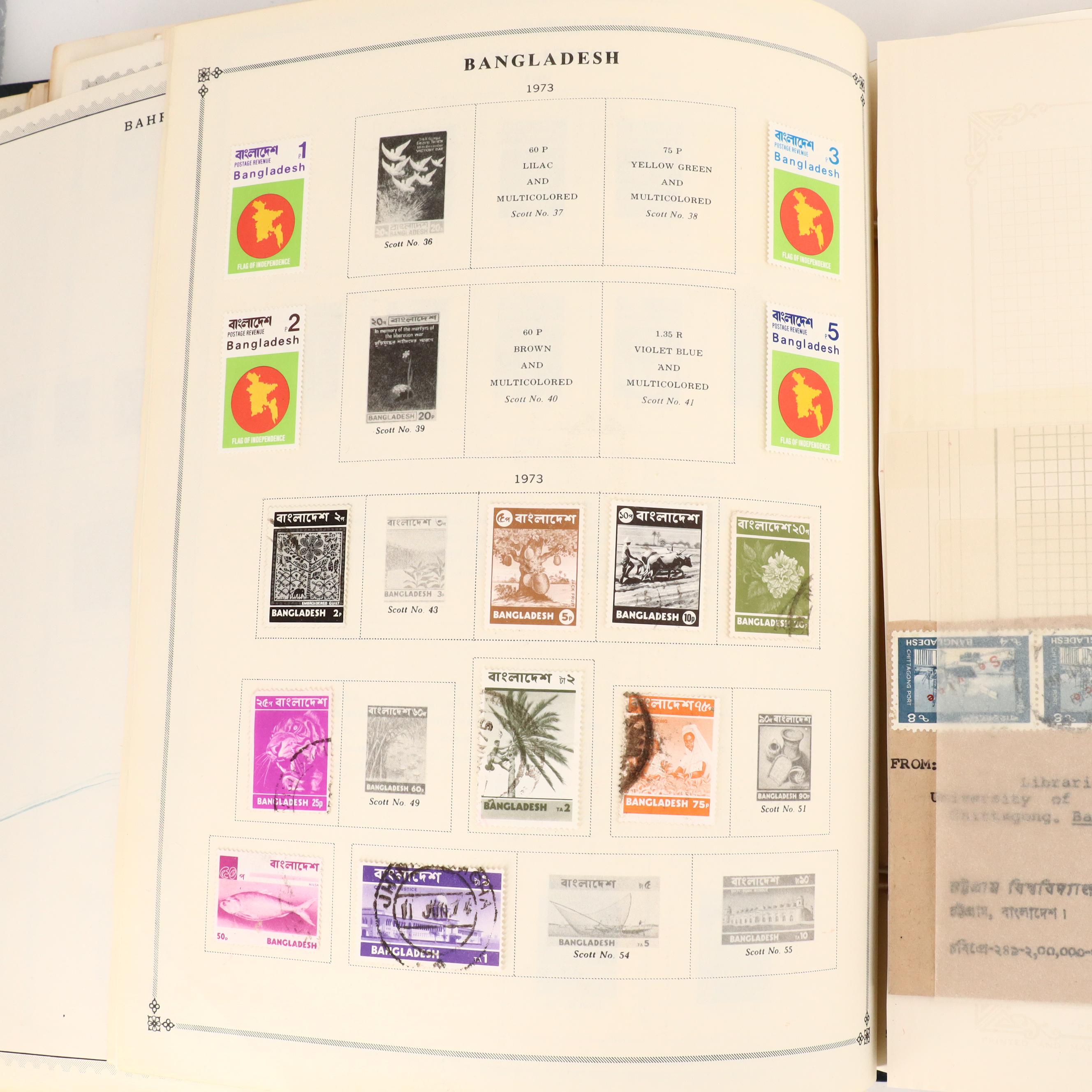 Two International Postage Stamp Albums
