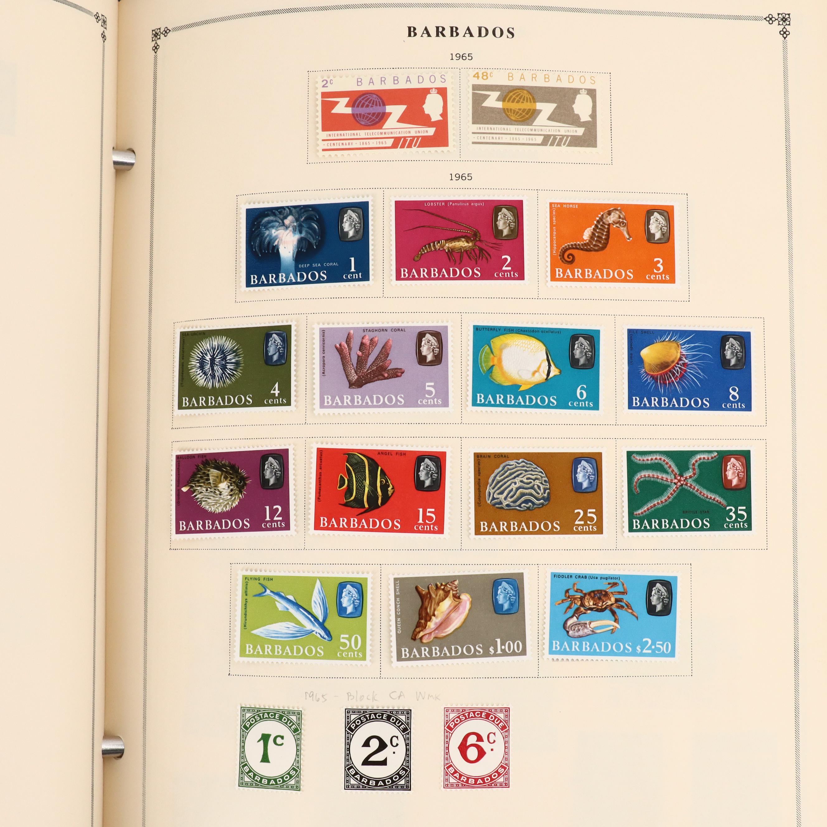 Two International Postage Stamp Albums