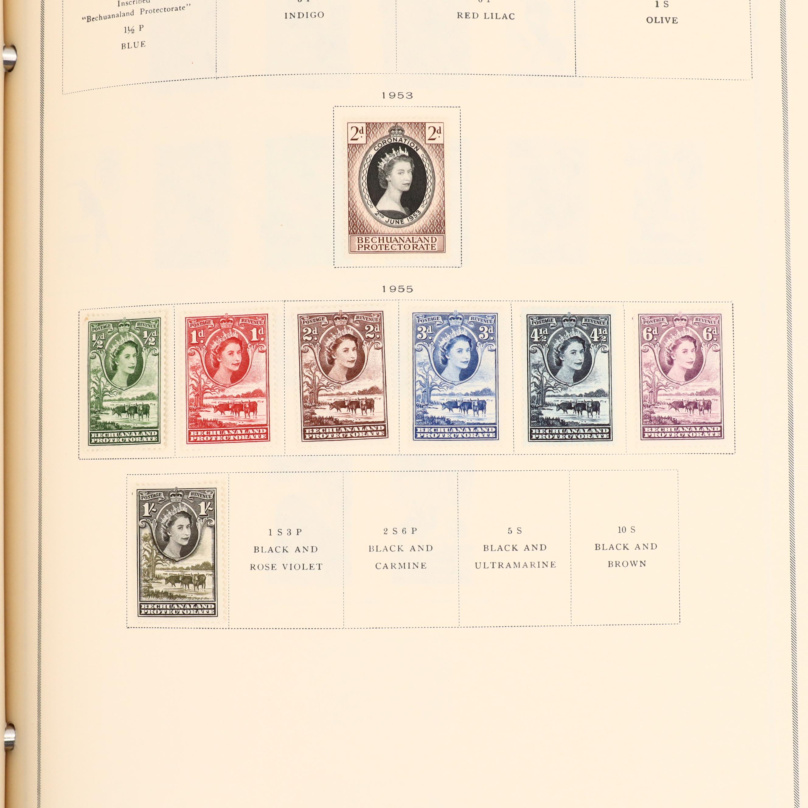 Two International Postage Stamp Albums