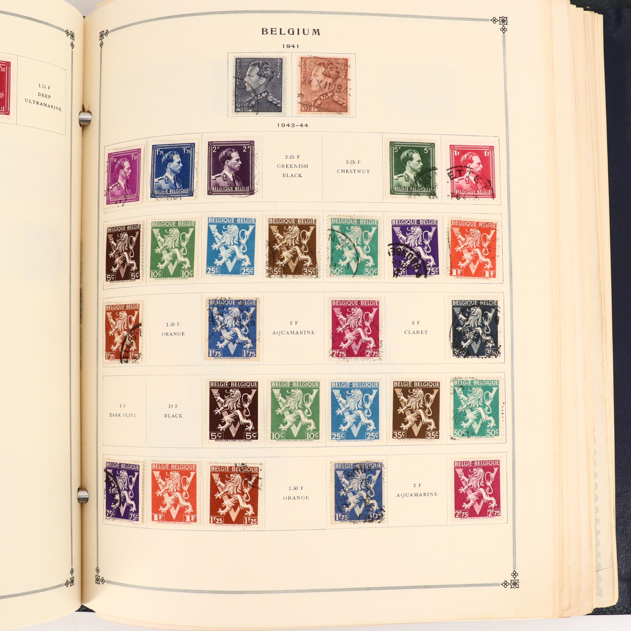 Two International Postage Stamp Albums