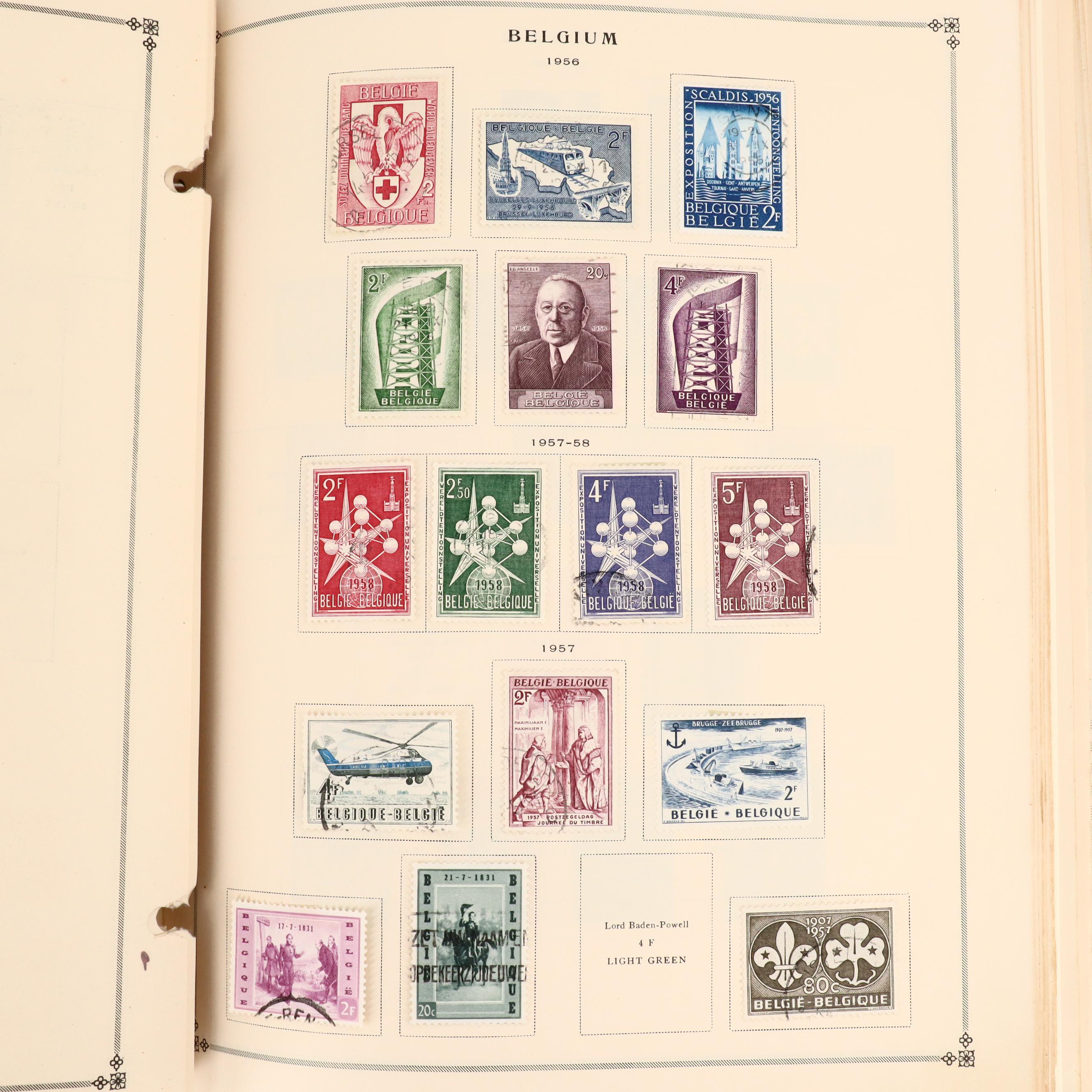 Two International Postage Stamp Albums