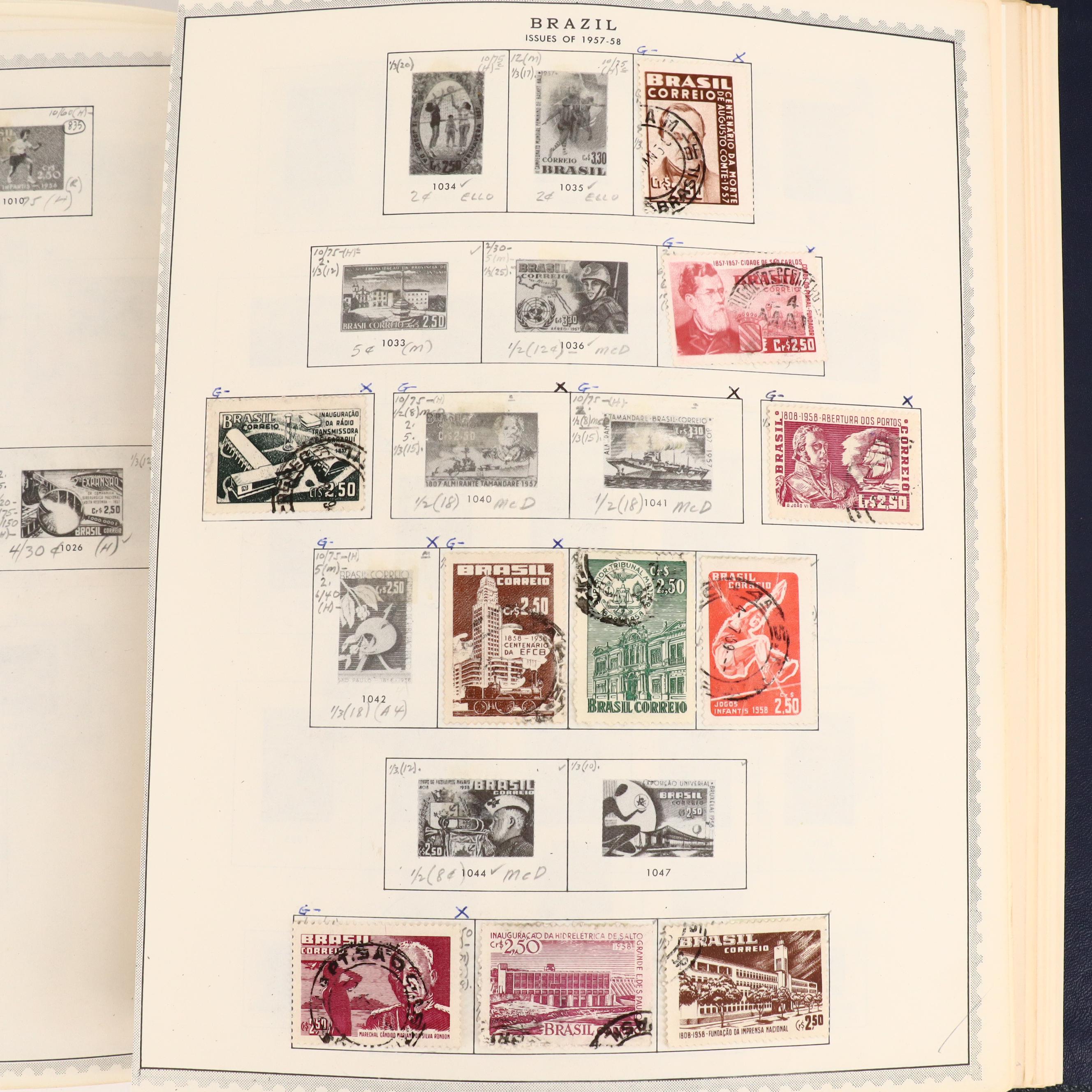 Two International Postage Stamp Albums