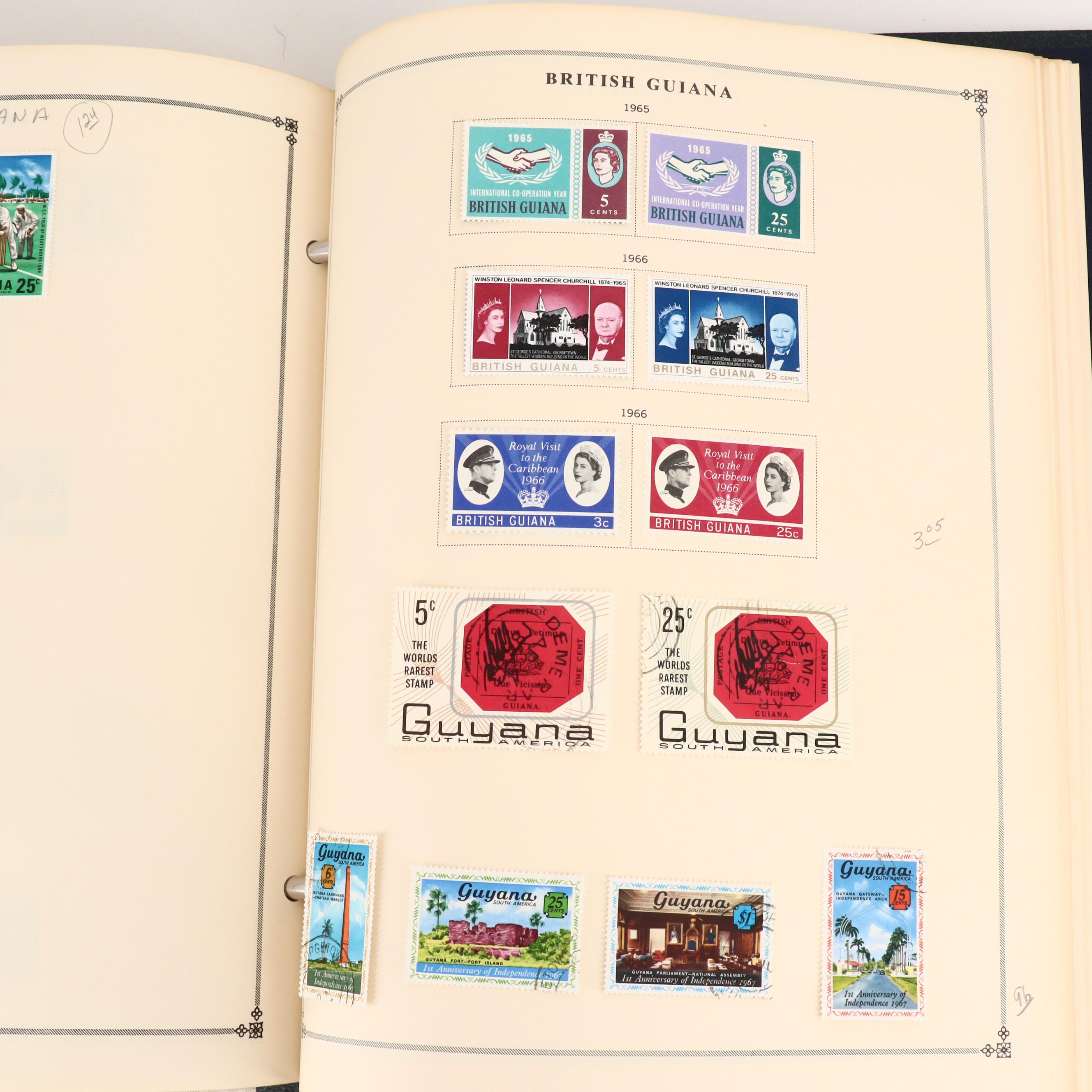 Two International Postage Stamp Albums