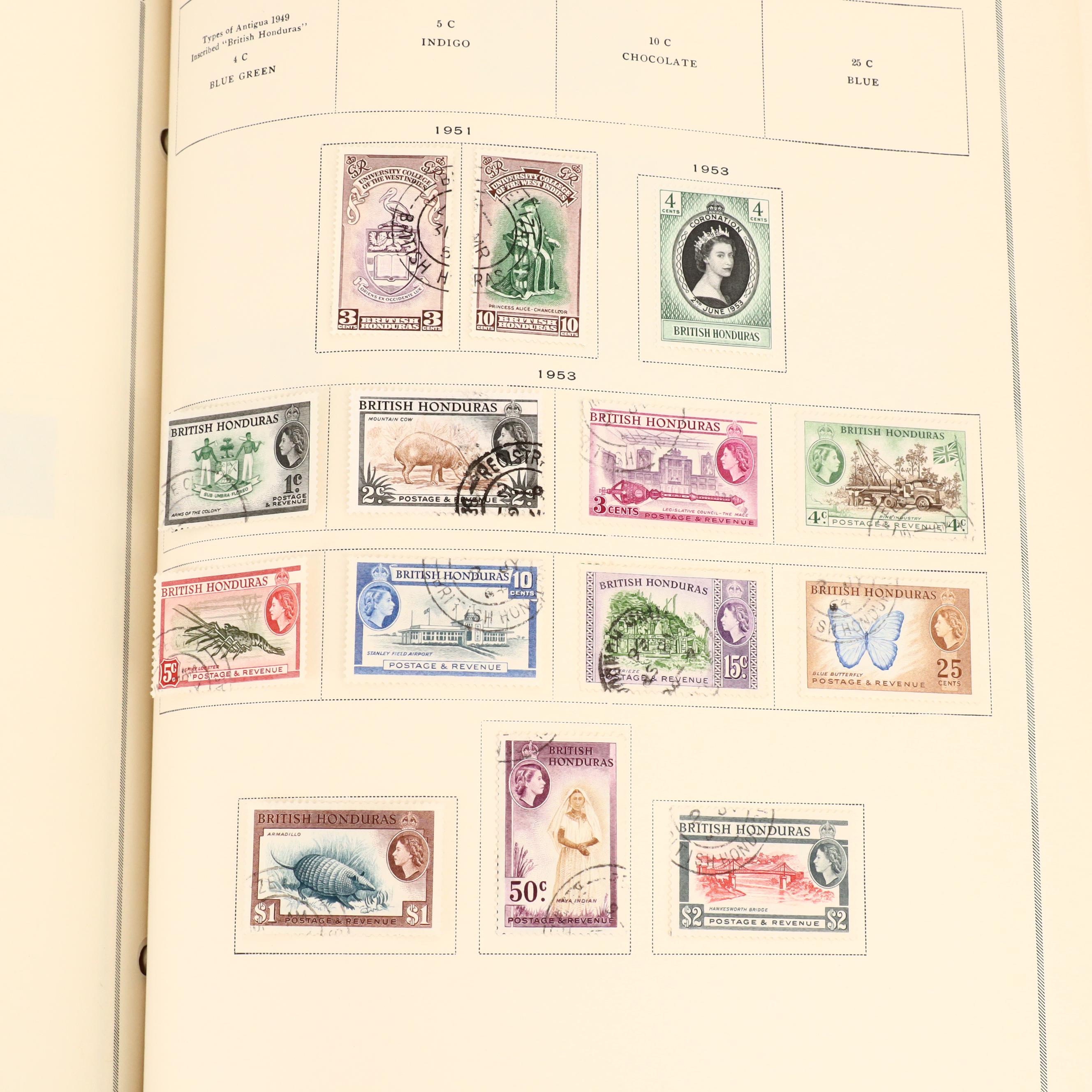 Two International Postage Stamp Albums