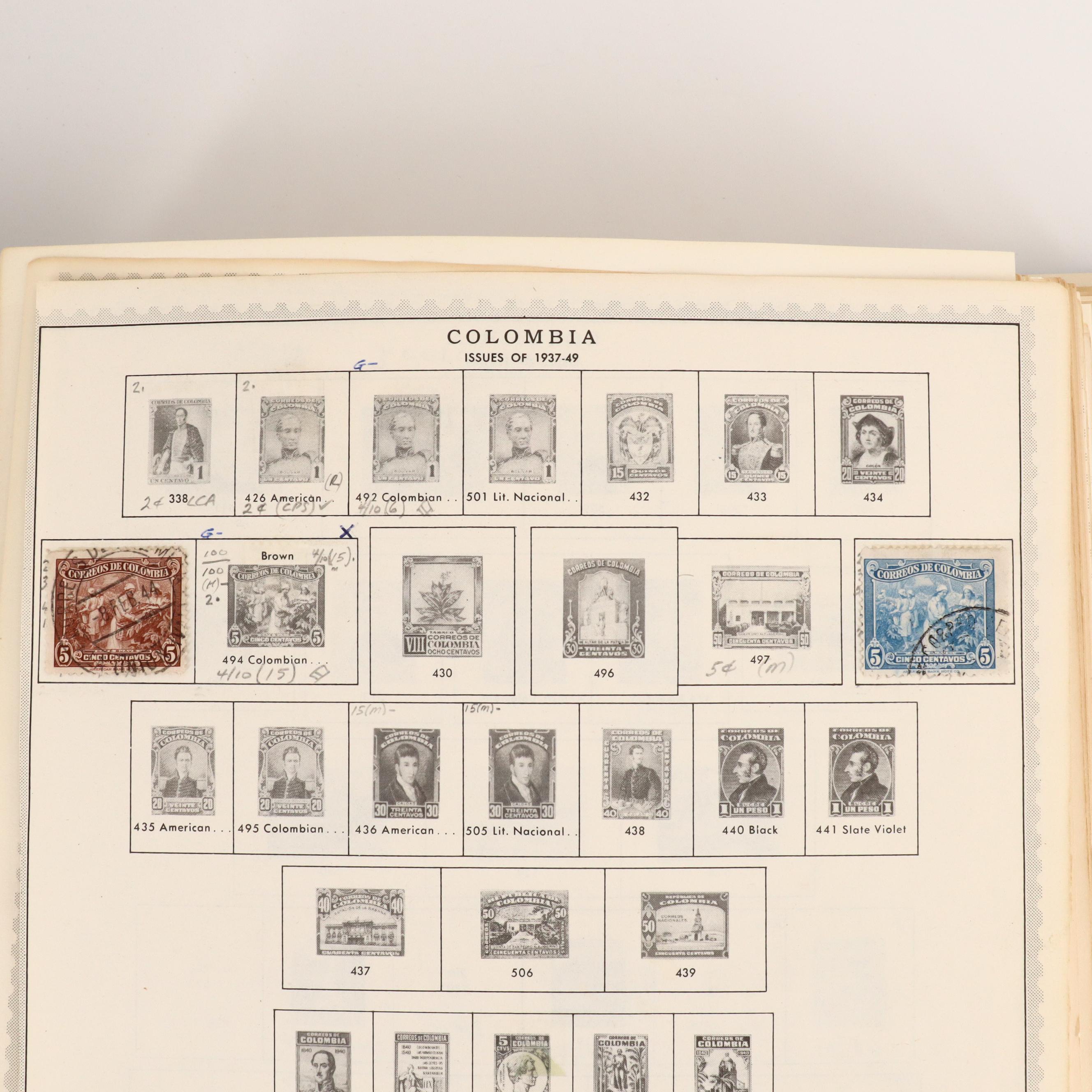 Two International Postage Stamp Albums