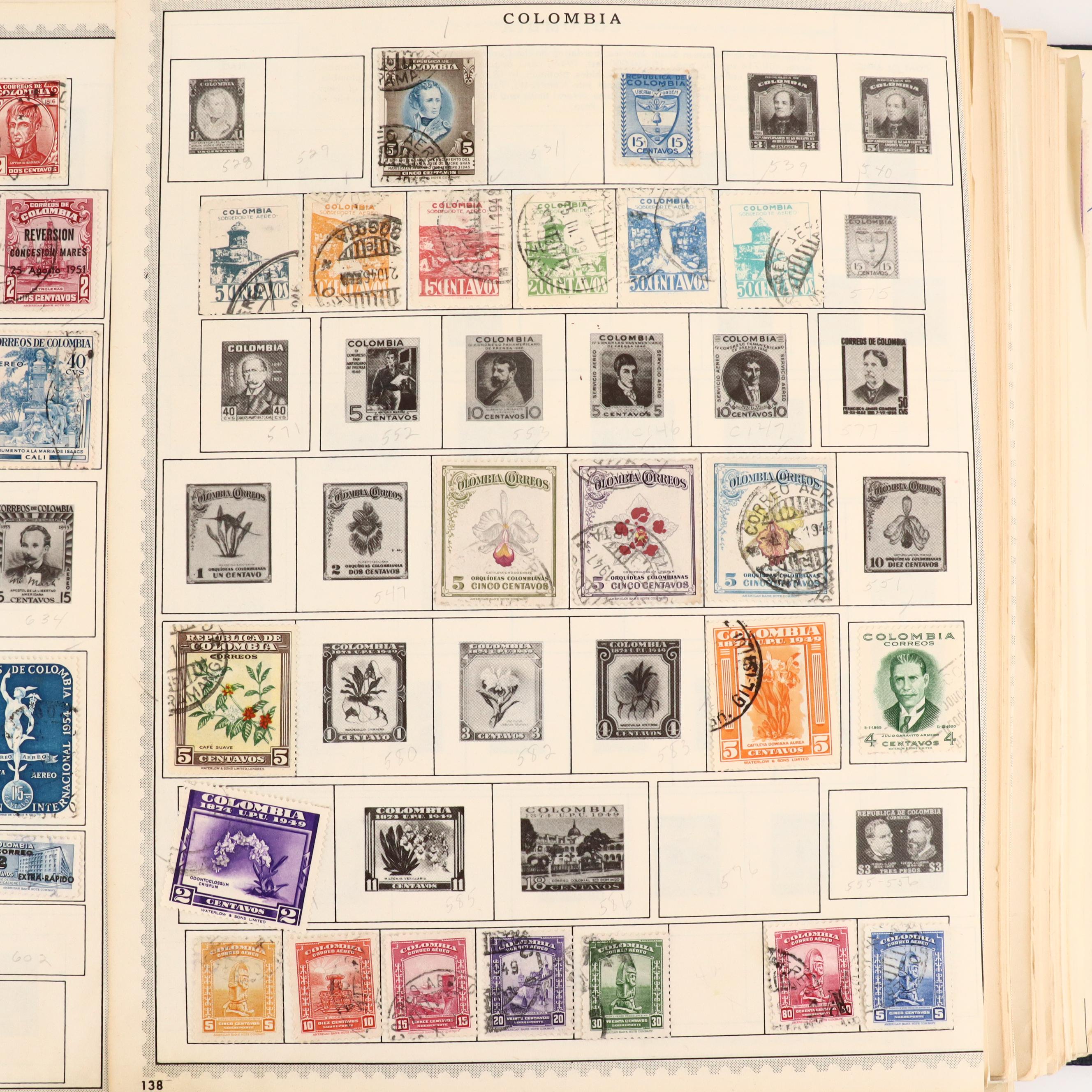 Two International Postage Stamp Albums