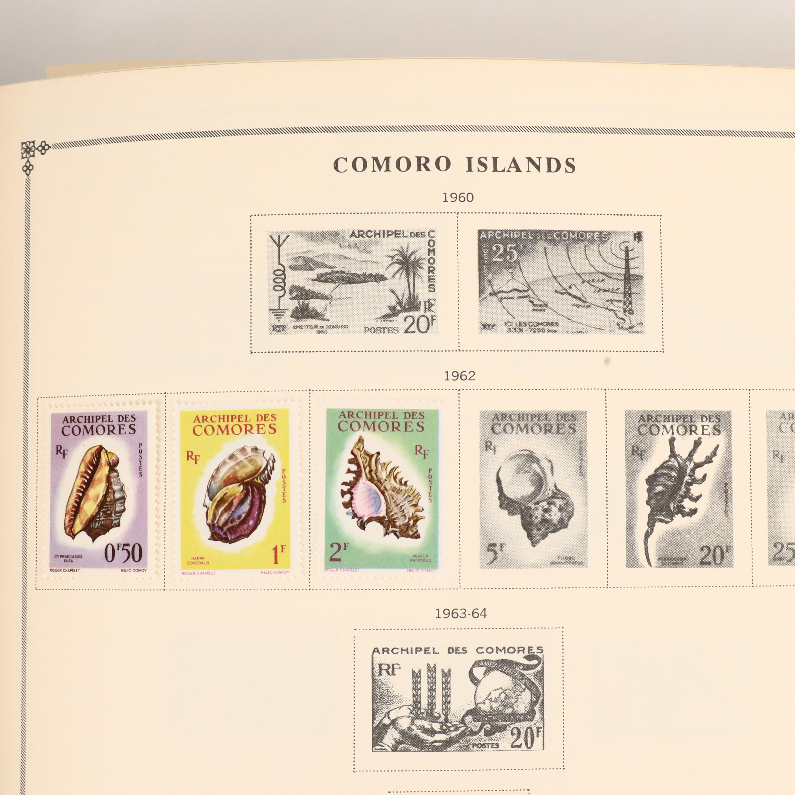 Two International Postage Stamp Albums