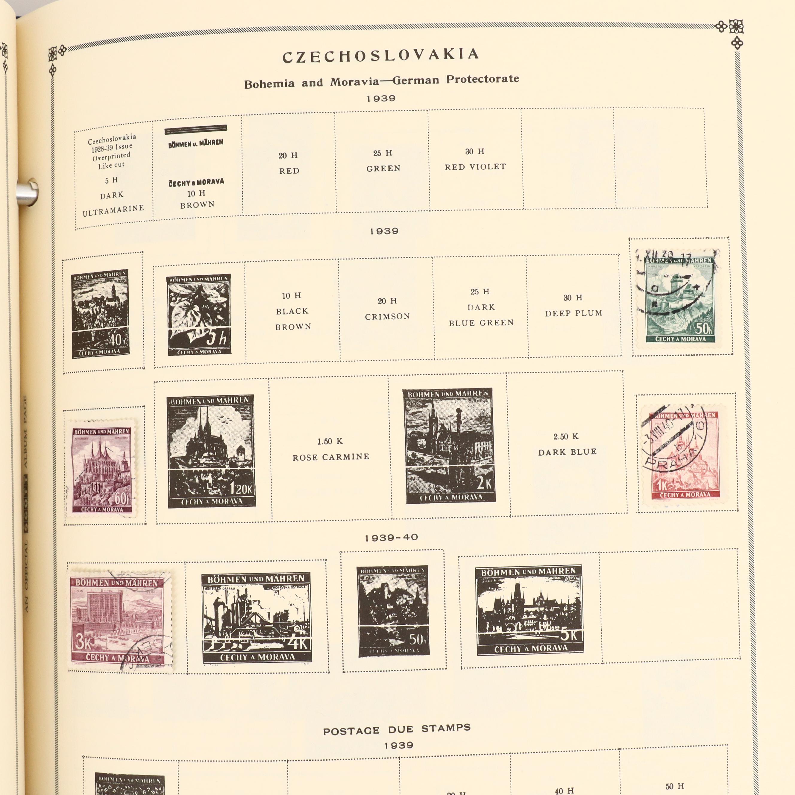 Two International Postage Stamp Albums