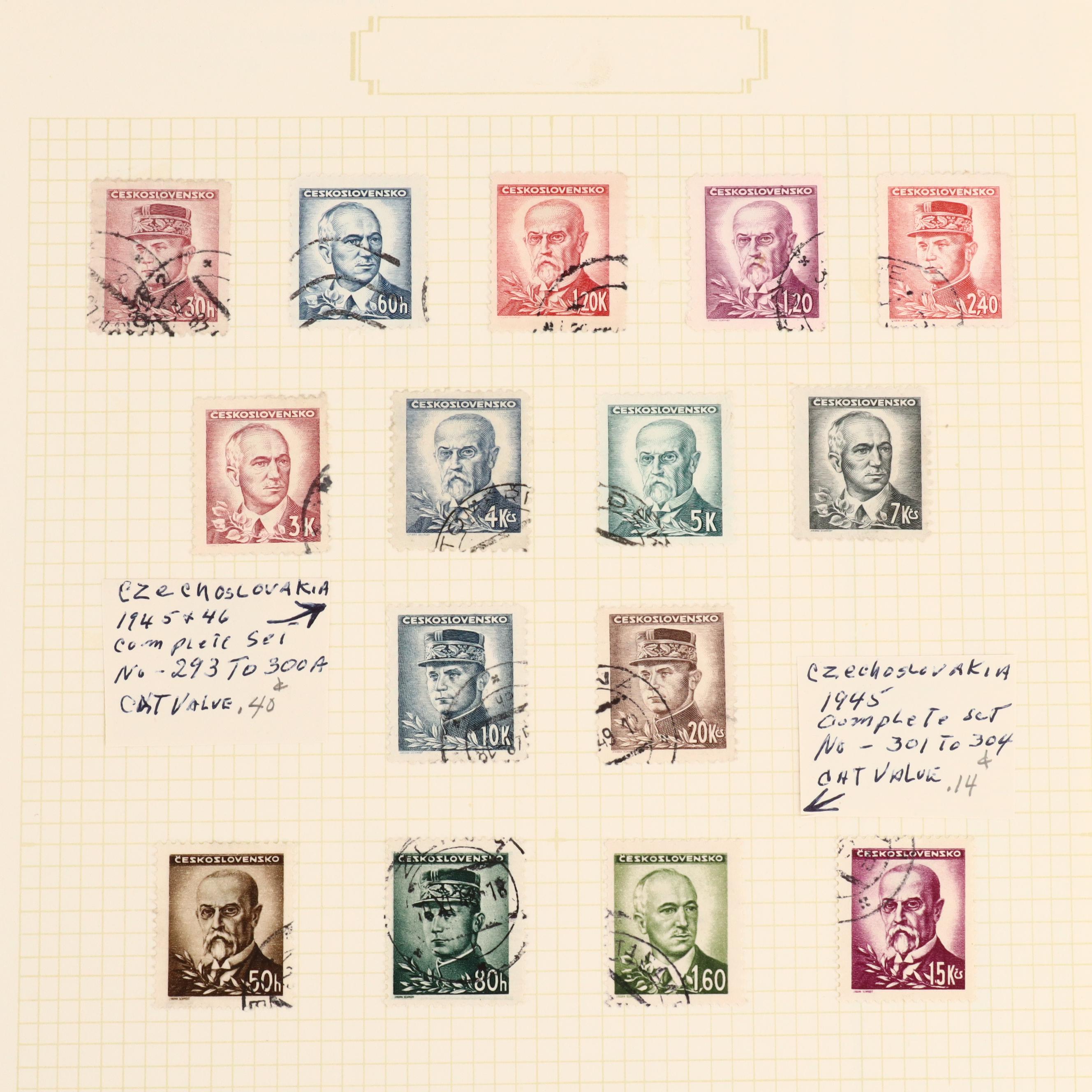 Two International Postage Stamp Albums